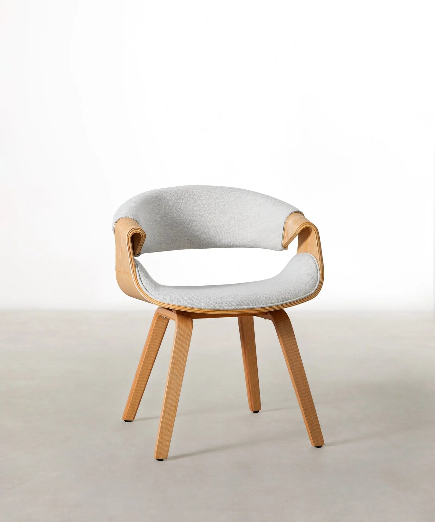 55740405481858 Silla de Comedor en Madera y Polipiel Binsa Sillas de Madera Northdeco