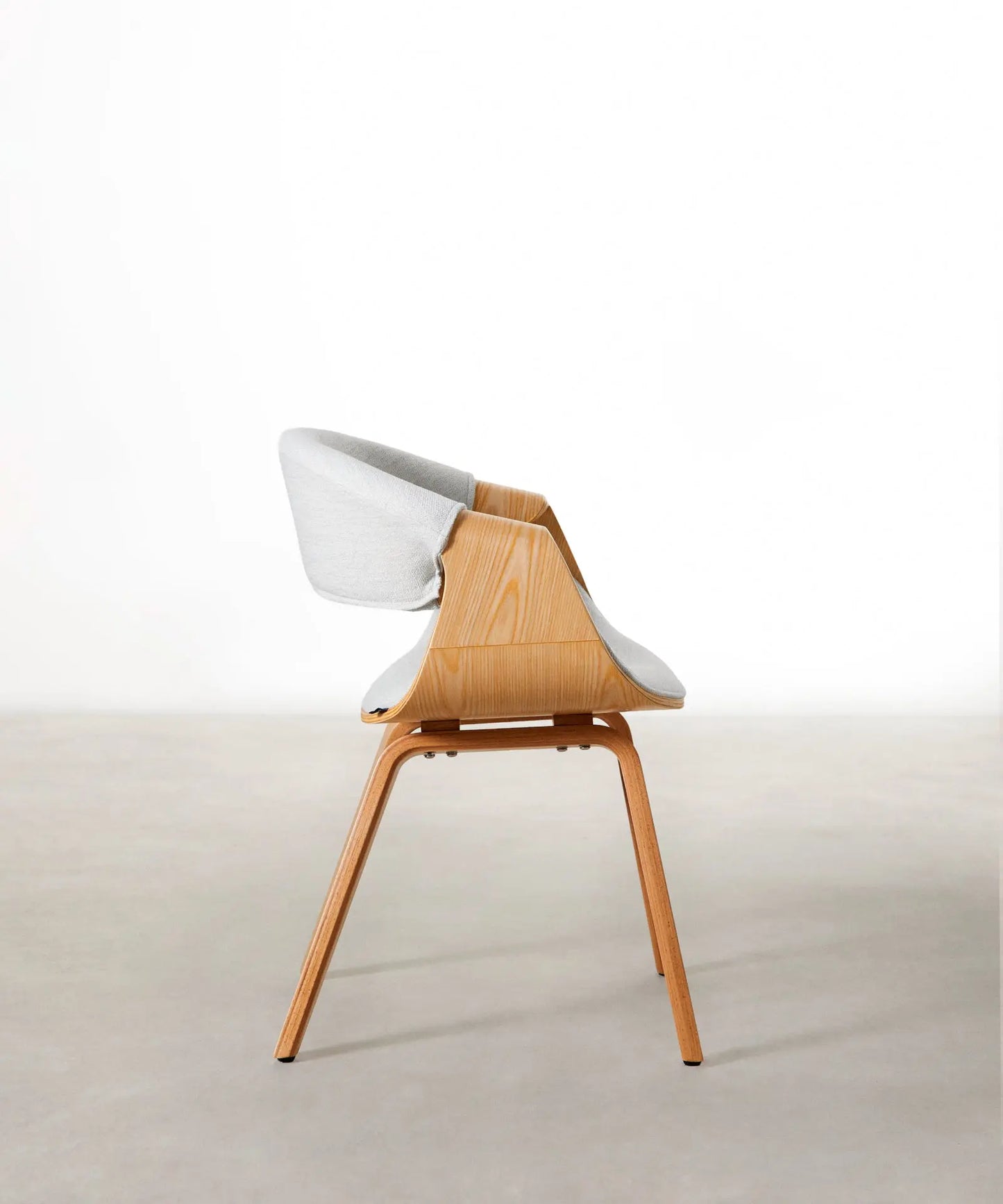 55740405481858 Silla de Comedor en Madera y Polipiel Binsa Sillas de Madera Northdeco