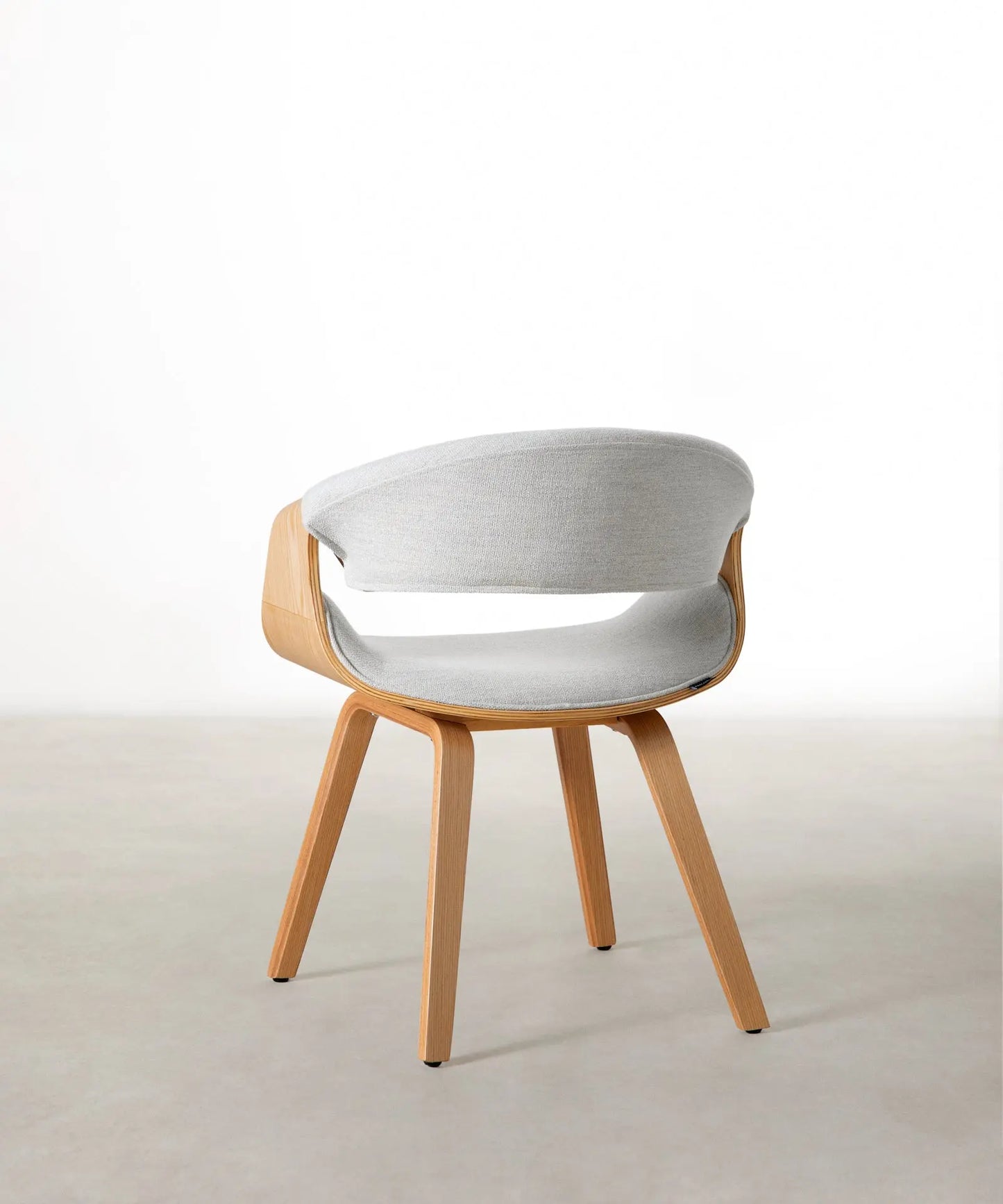 55740405481858 Silla de Comedor en Madera y Polipiel Binsa Sillas de Madera Northdeco