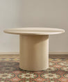 55283477381506 Mesa de Comedor Redonda en Microcemento Ethel (120 cm) Mesa de comedor Northdeco