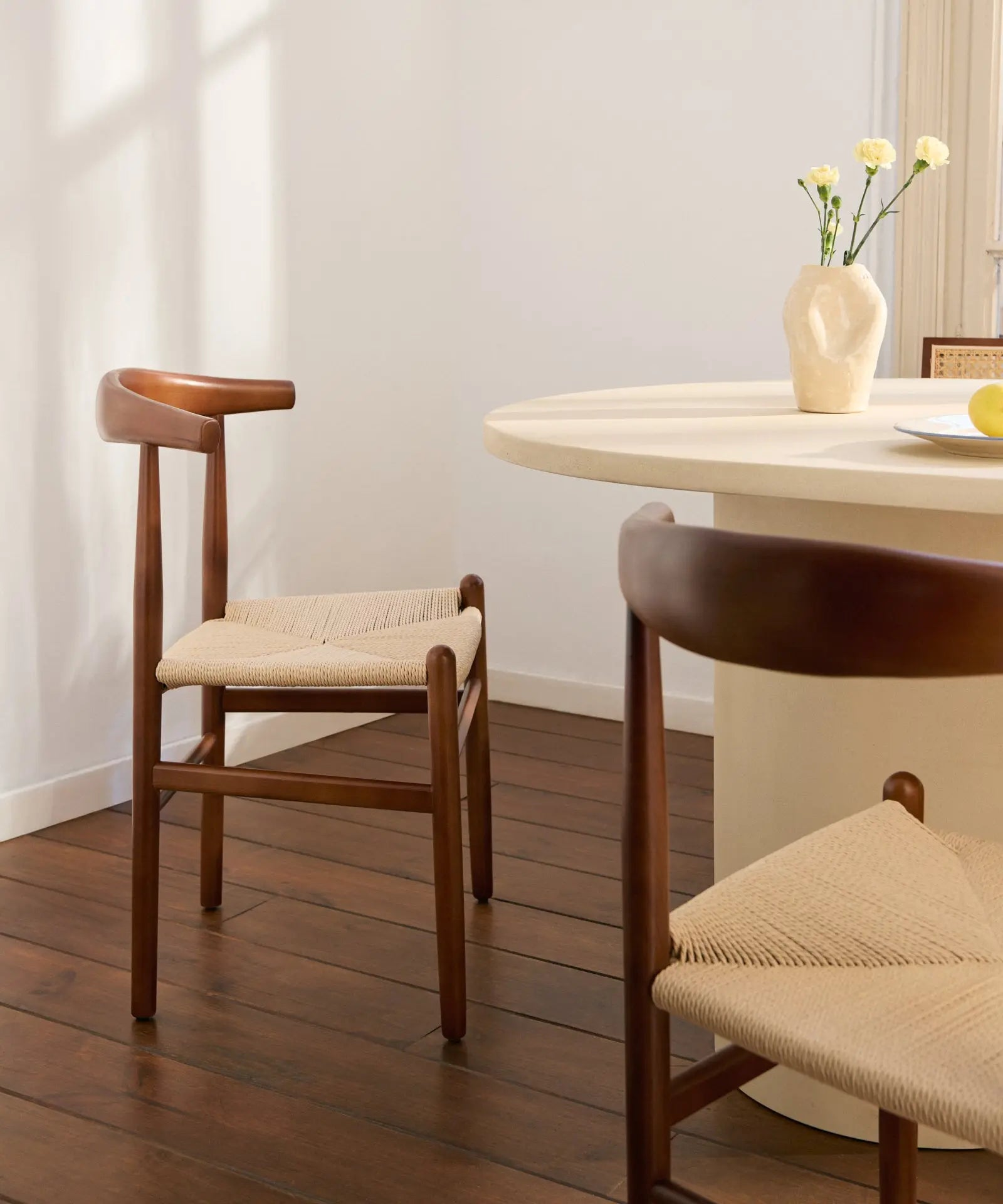 48427835031889 Silla de Comedor en Madera y Cuerda Trenzada Hela Sillas de madera Northdeco