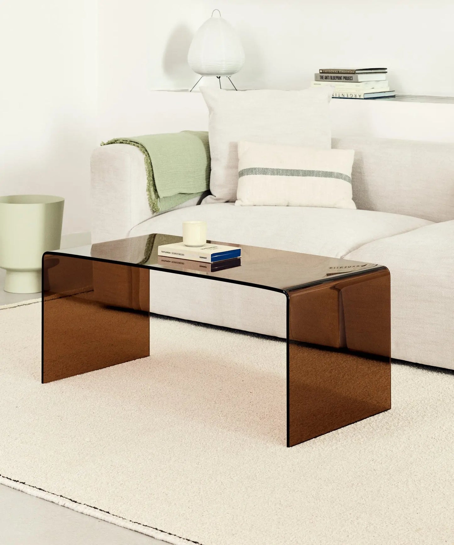 54859540922754 Mesa de Centro Rectangular de Cristal Templado Cheval (100 cm) Mesas de Cristal Northdeco