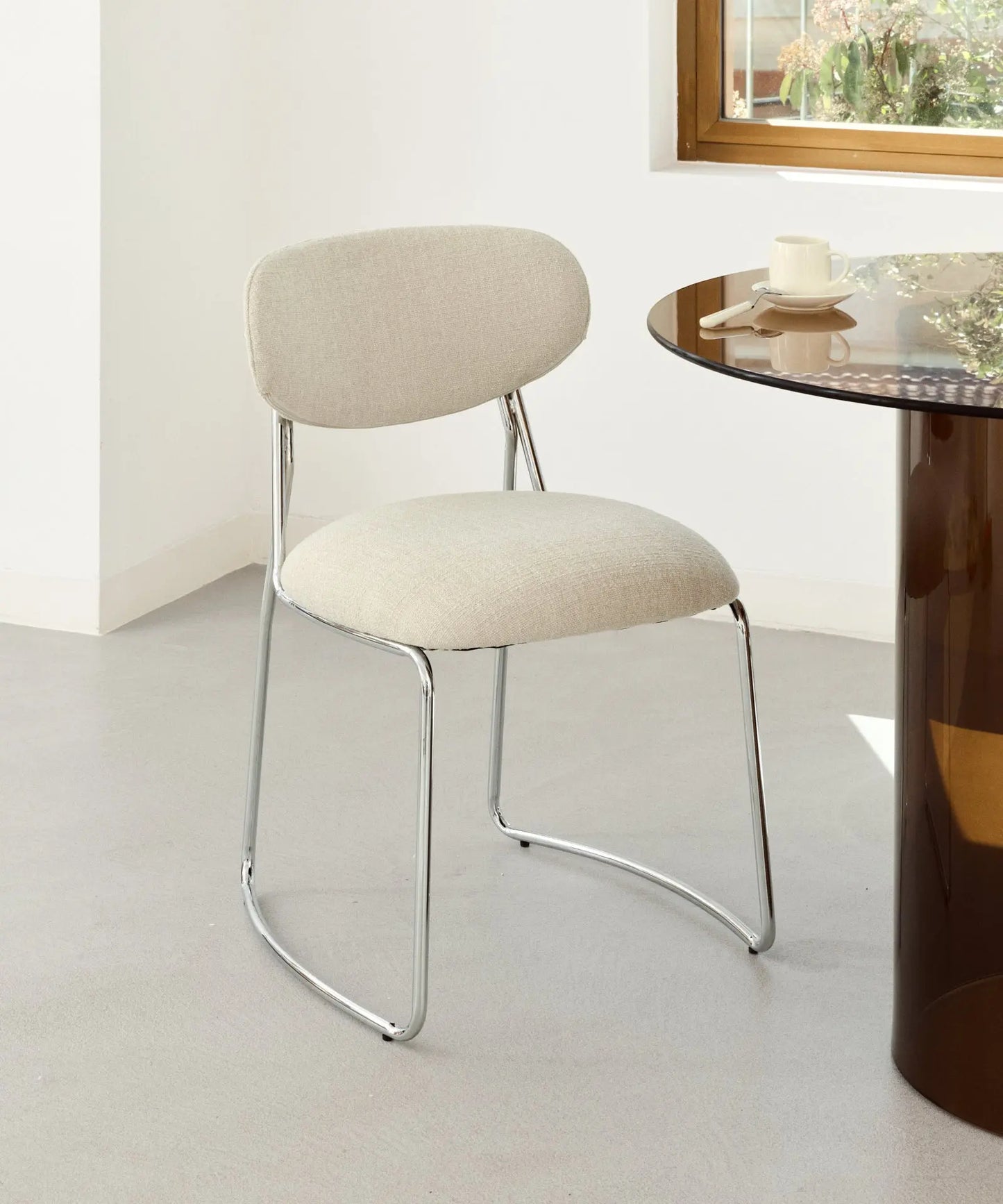 56625769513346  de Comedor de Tela y metal Moritz Sillas tapizadas Northdeco