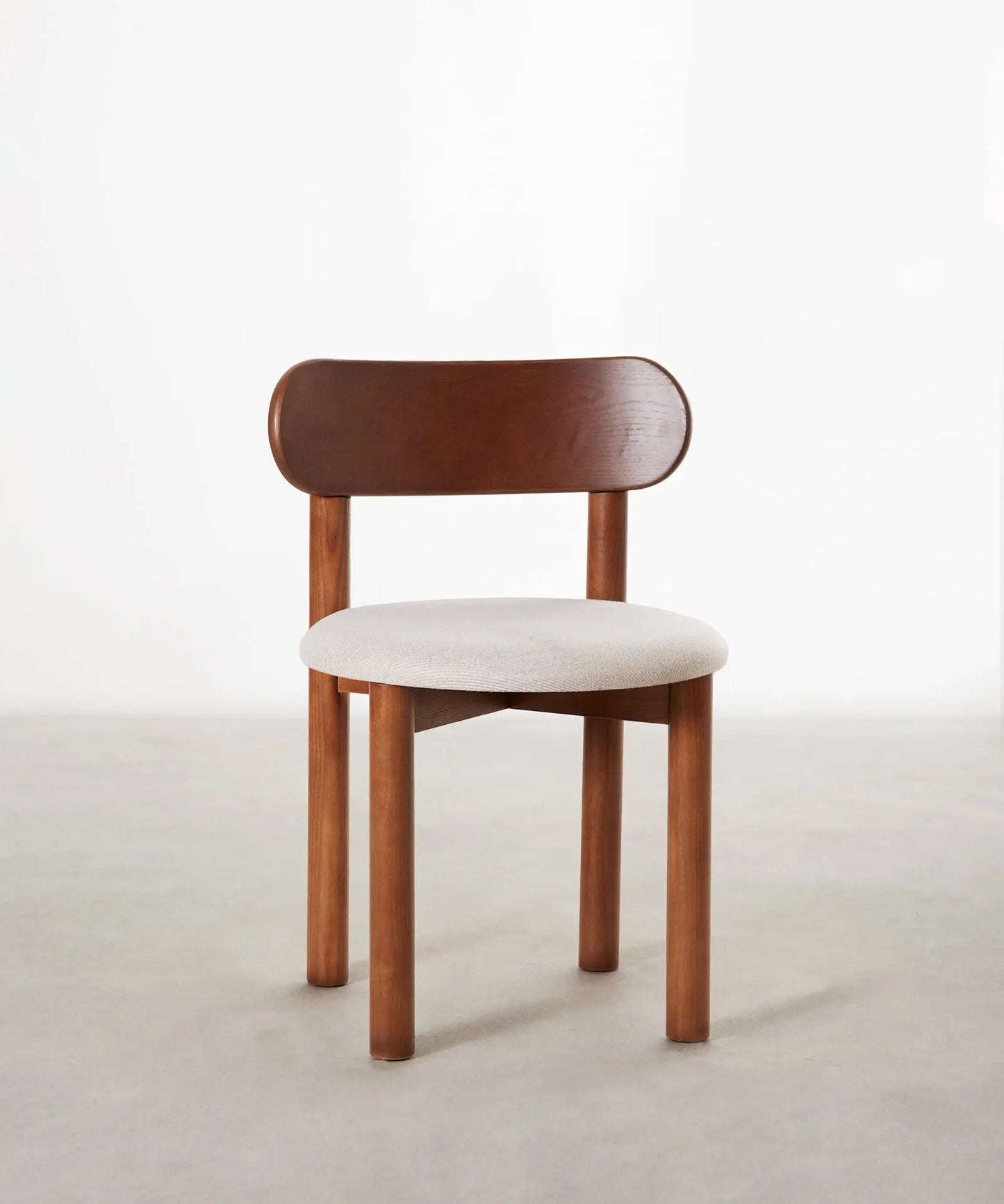 55651798876546 Silla de Comedor en Madera Tapizada Bianca Sillas Nórdicas Northdeco