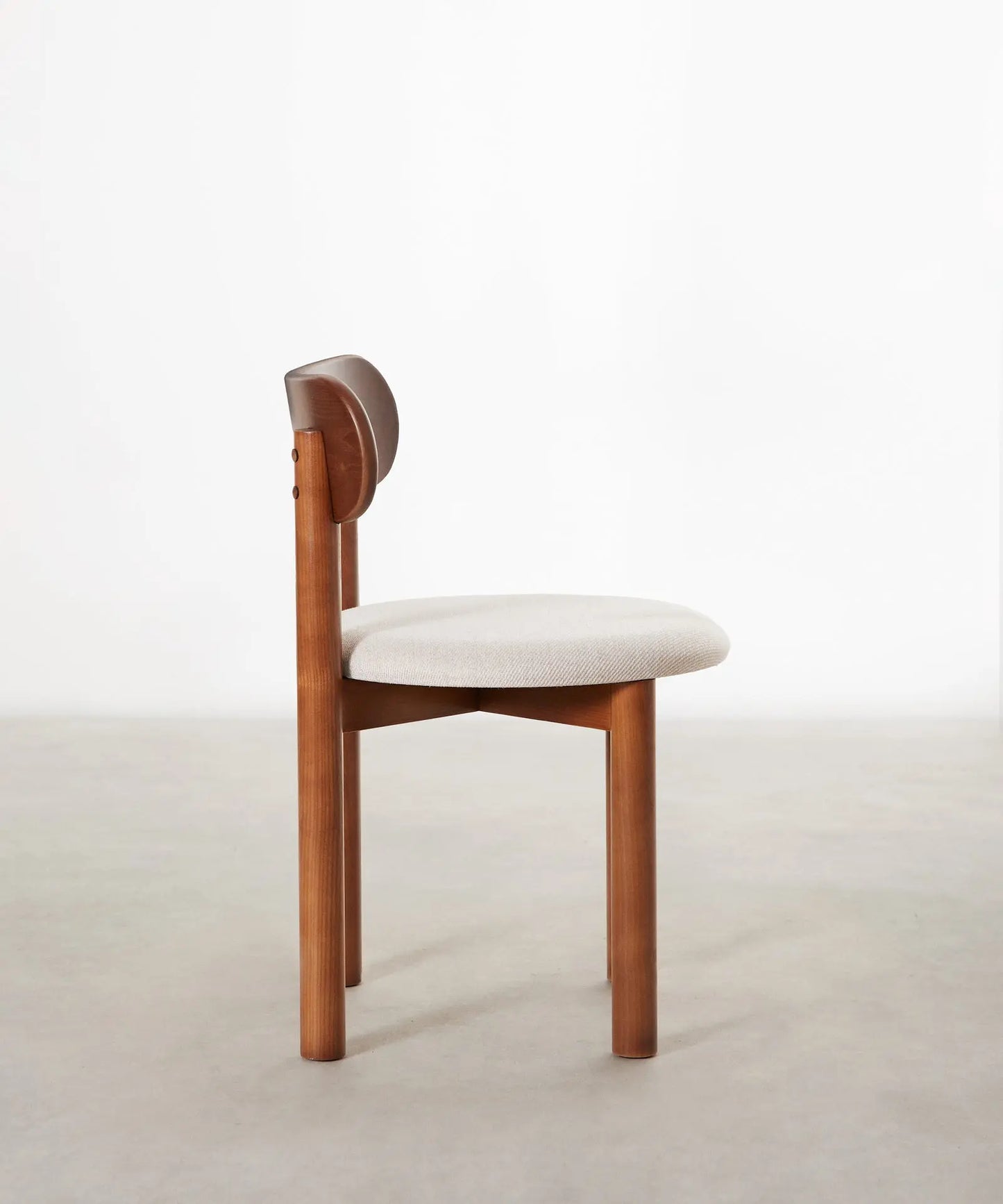 55651798876546 Silla de Comedor en Madera Tapizada Bianca Sillas Nórdicas Northdeco