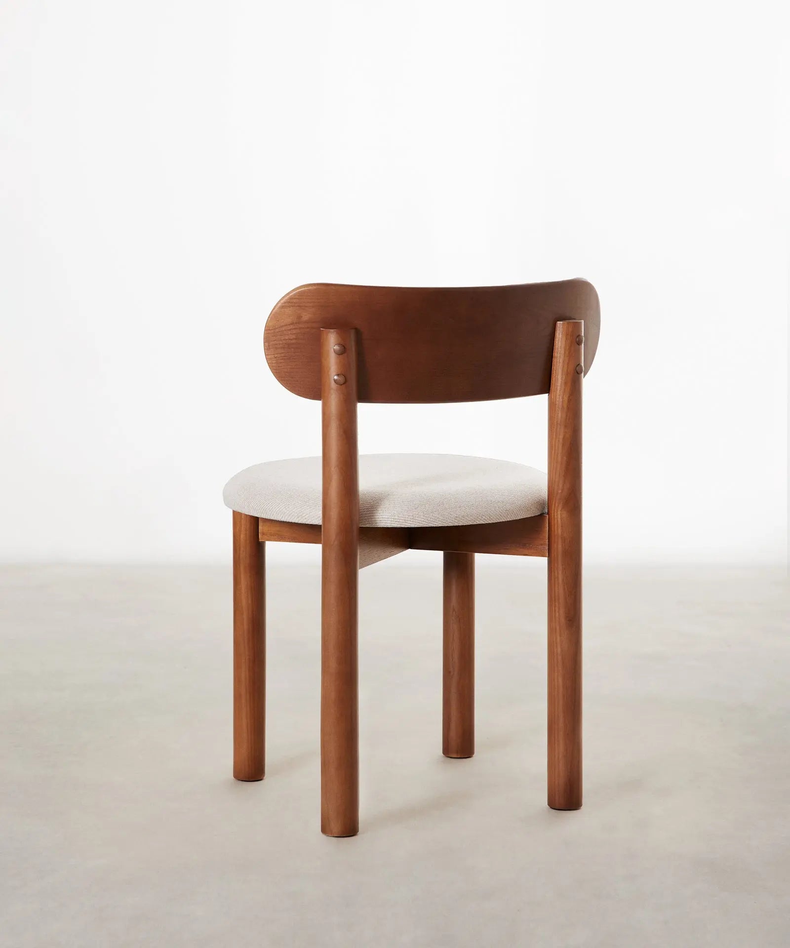 55651798876546 Silla de Comedor en Madera Tapizada Bianca Sillas Nórdicas Northdeco