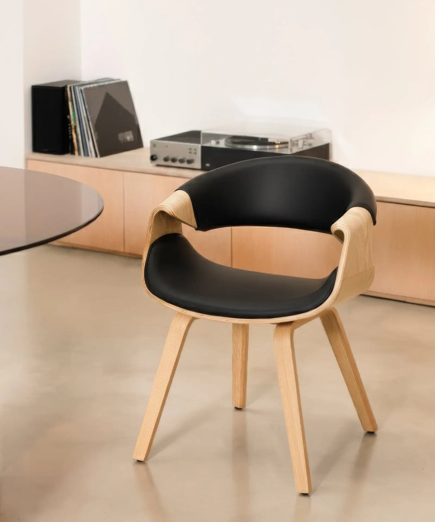 41887124193459 Silla de Comedor en Madera y Polipiel Binsa Sillas de Madera Northdeco