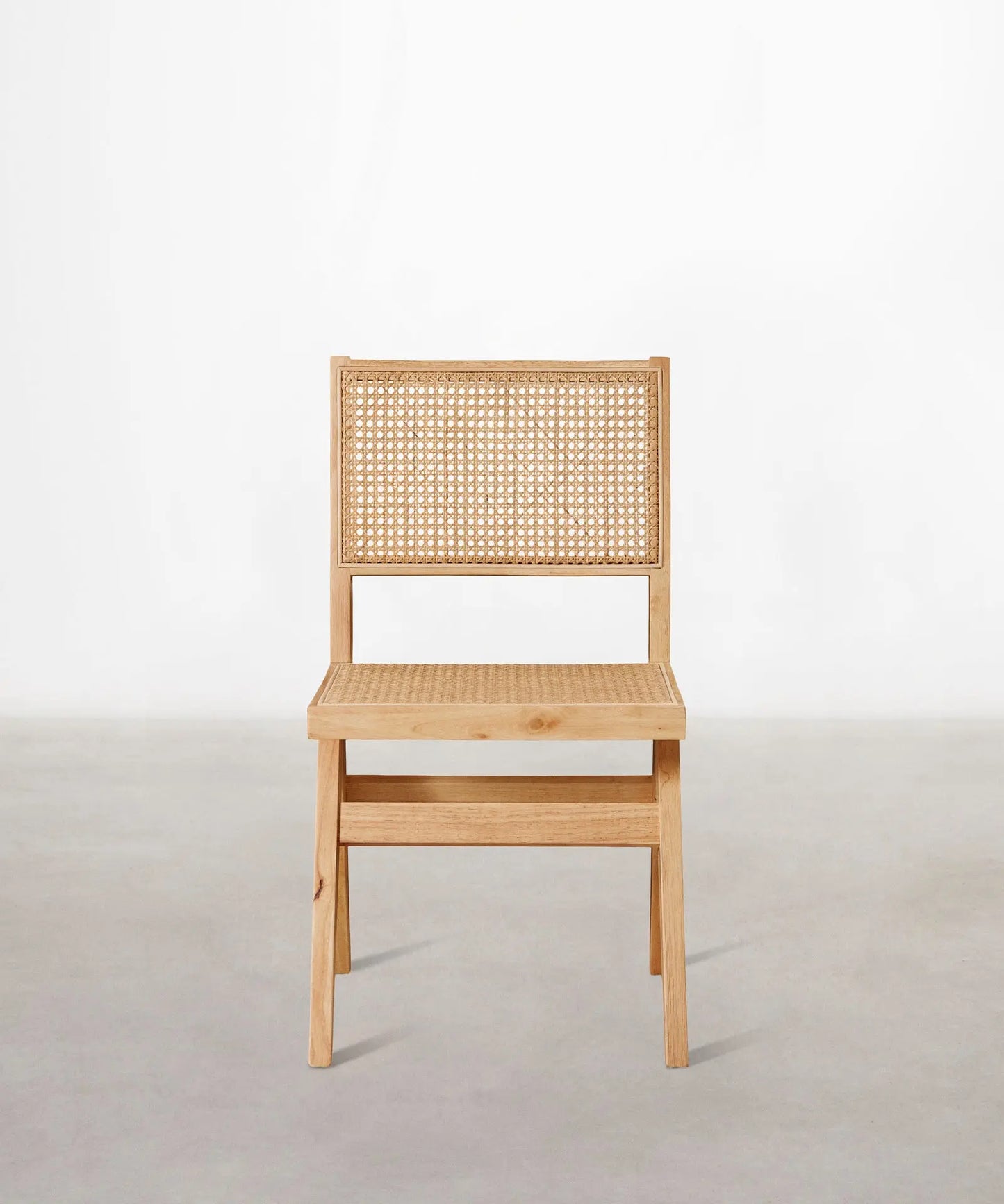 46643730350417 Silla de Comedor en Madera y Ratán Chiara Sillas de Madera Northdeco