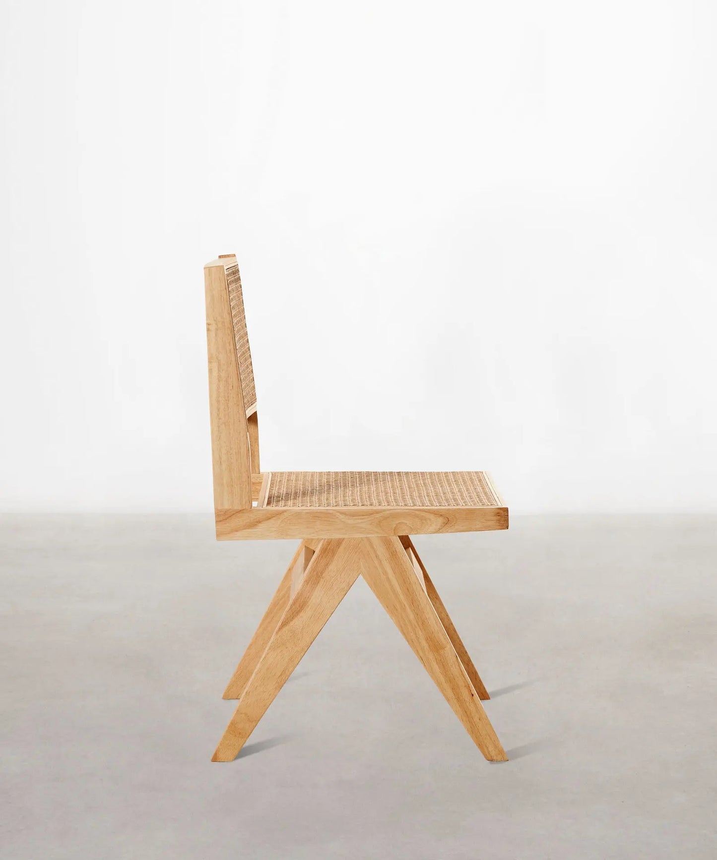 46643730350417 Silla de Comedor en Madera y Ratán Chiara Sillas de Madera Northdeco