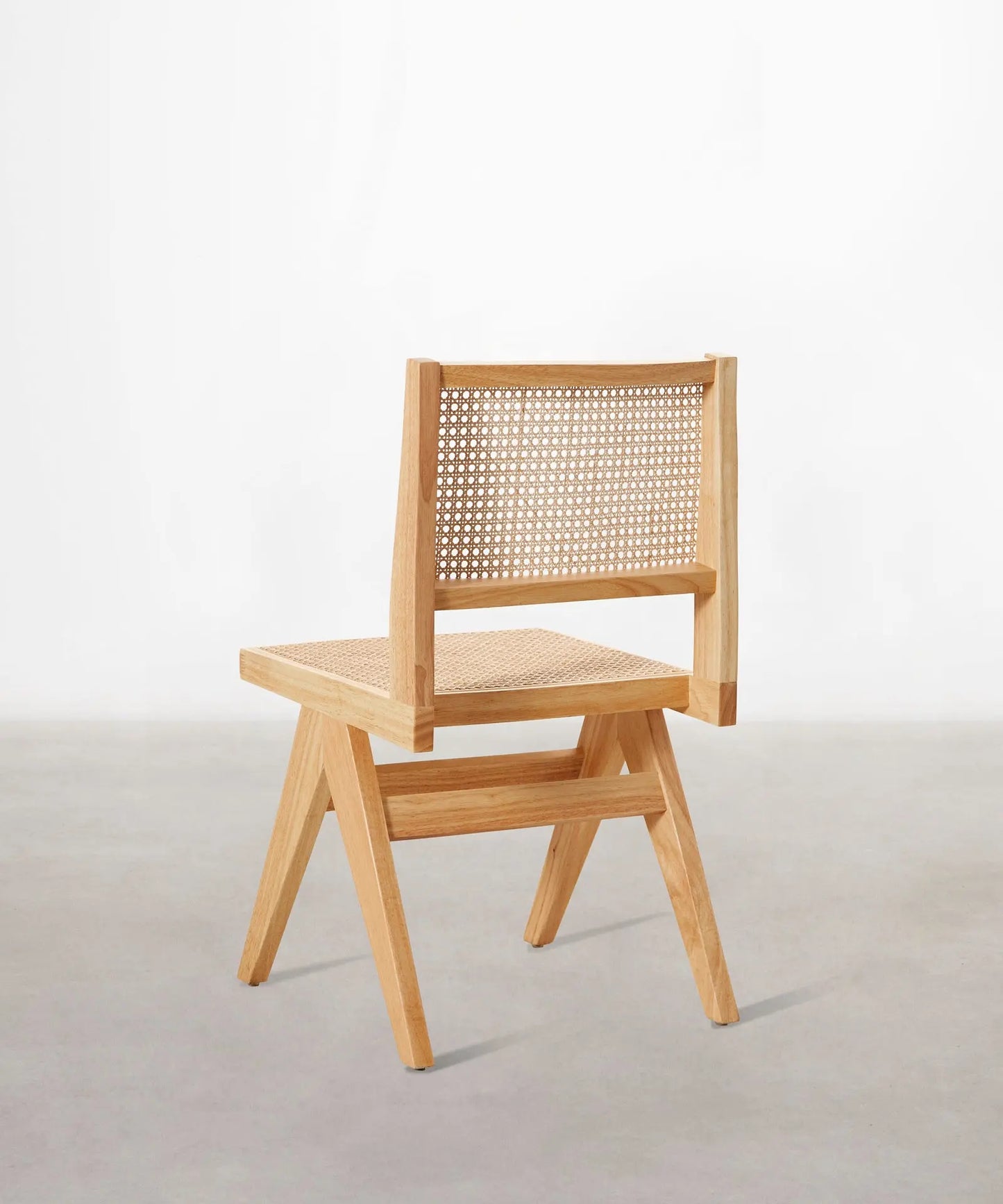 46643730350417 Silla de Comedor en Madera y Ratán Chiara Sillas de Madera Northdeco