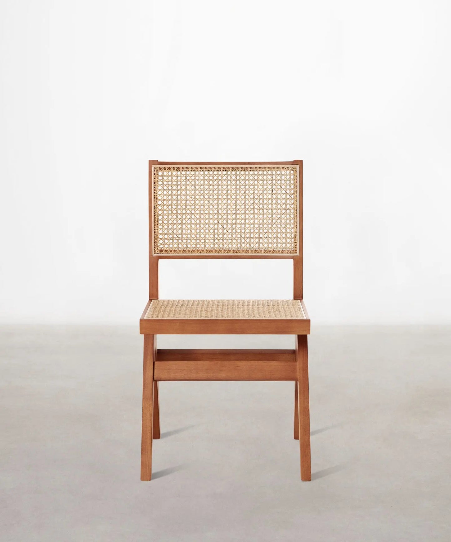 46643730383185 Silla de Comedor en Madera y Ratán Chiara Sillas de Madera Northdeco