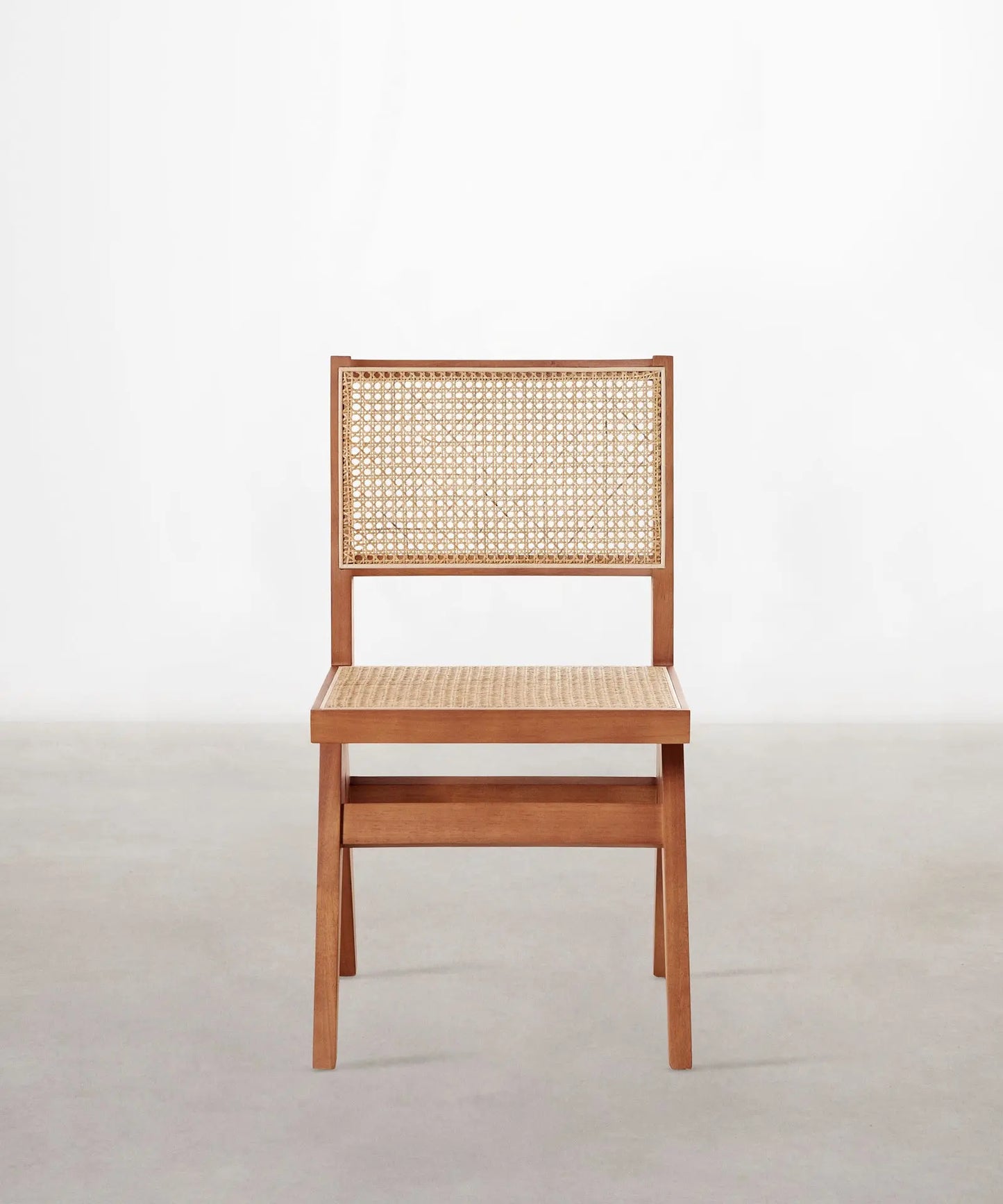 46643730383185 Silla de Comedor en Madera y Ratán Chiara Sillas de Madera Northdeco