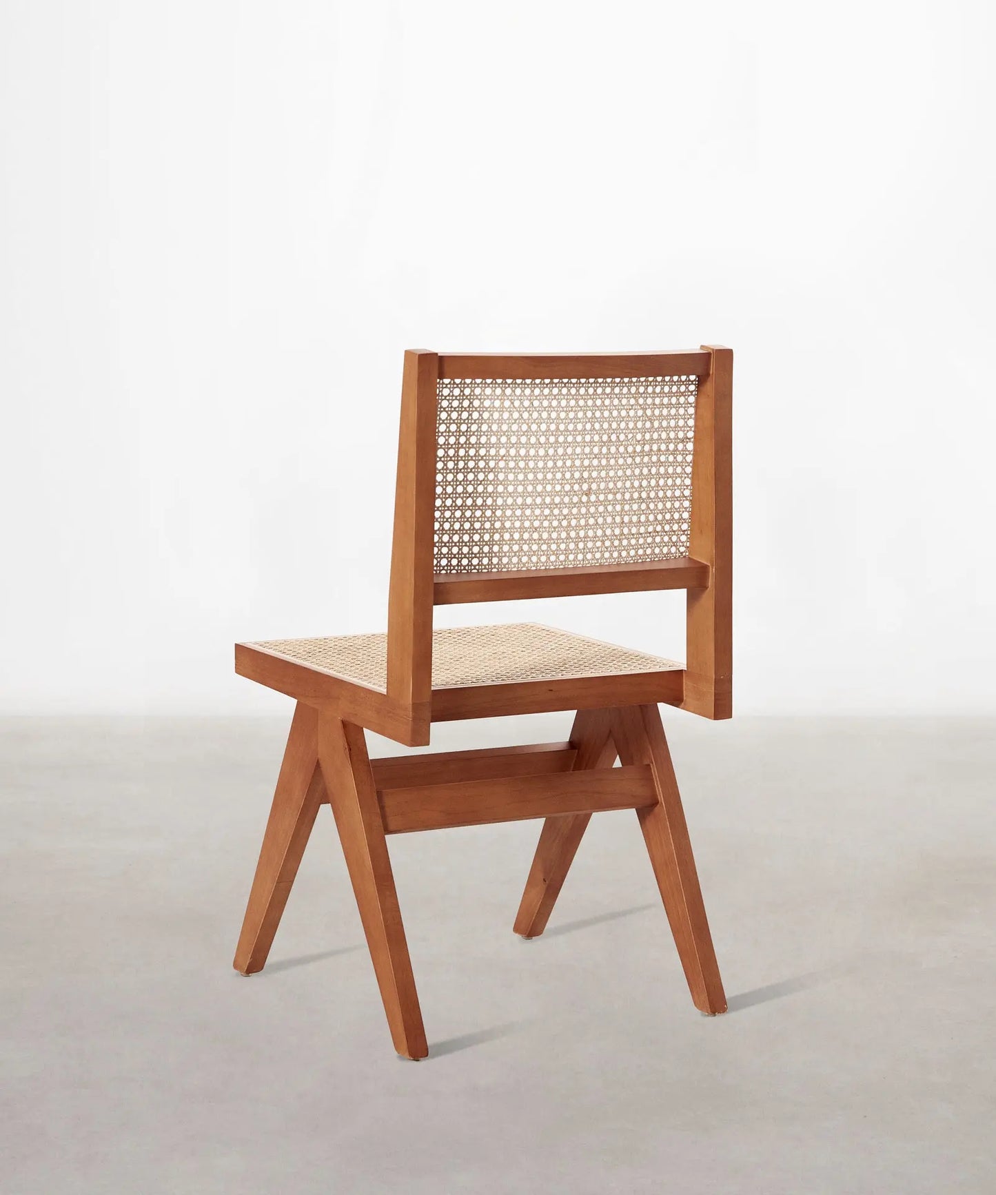 46643730383185 Silla de Comedor en Madera y Ratán Chiara Sillas de Madera Northdeco