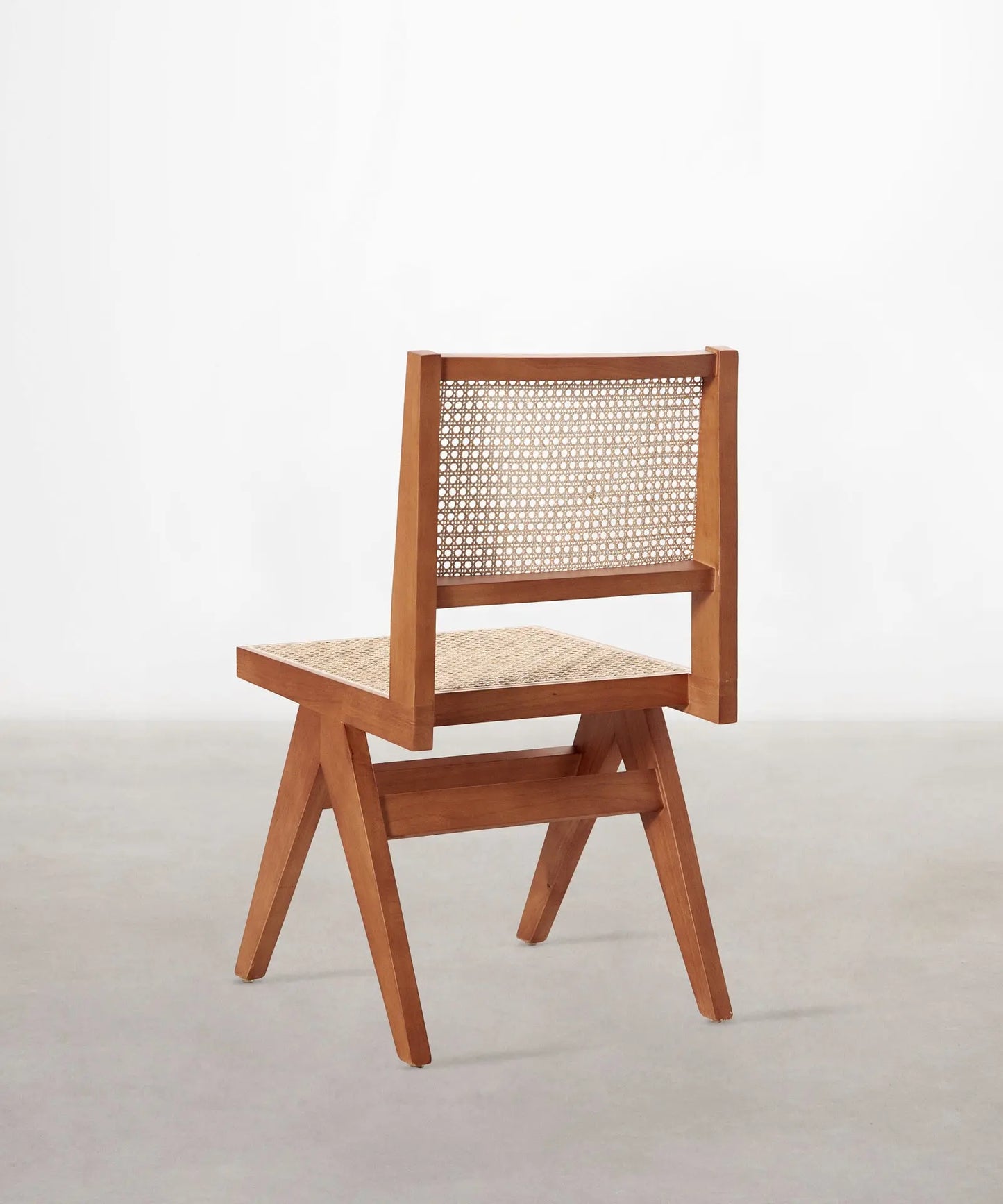 46643730383185 Silla de Comedor en Madera y Ratán Chiara Sillas de Madera Northdeco