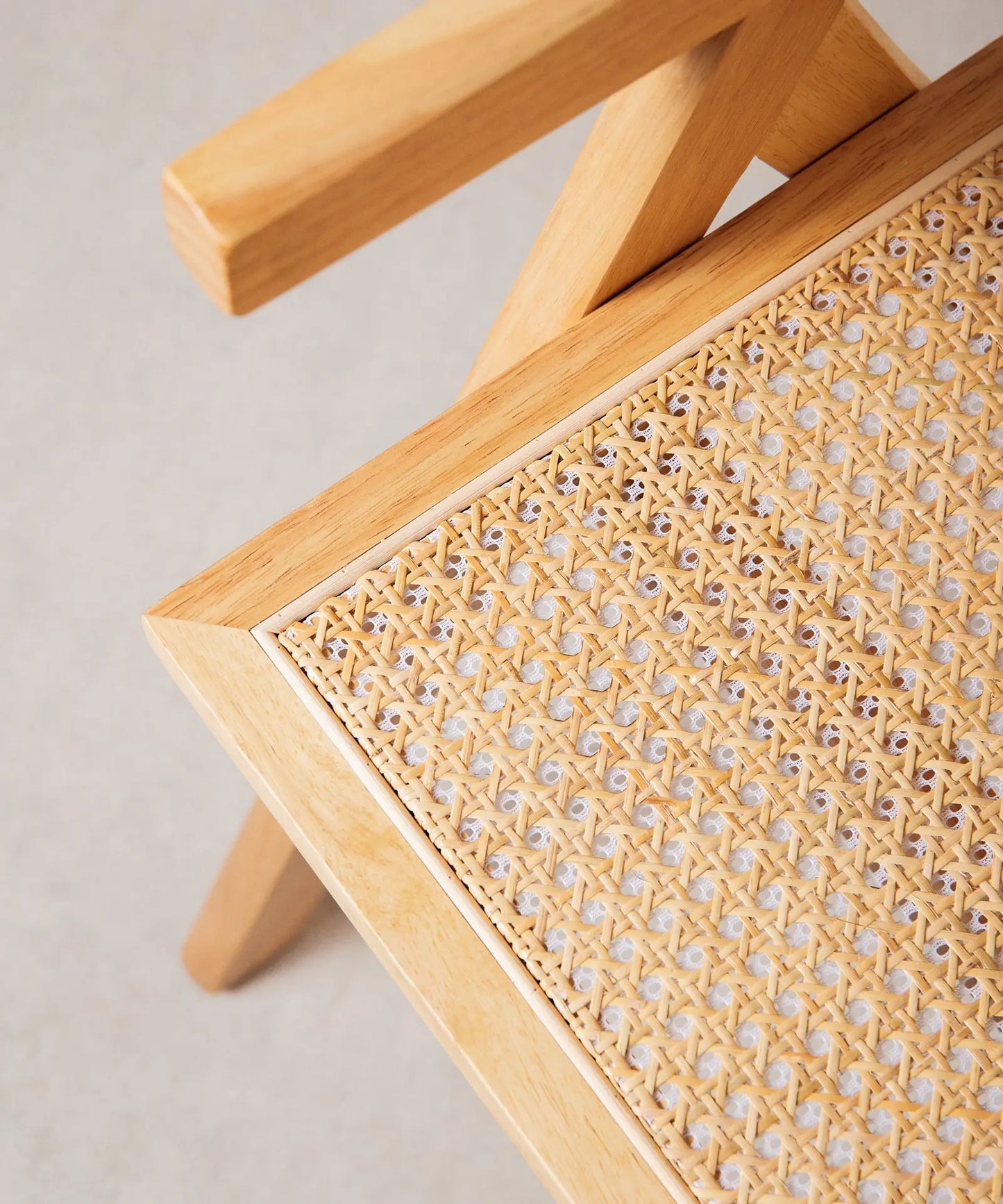 46640545988945 Silla de Comedor en Madera y Ratán con Reposabrazos Chiara Arms Sillas de Madera Northdeco