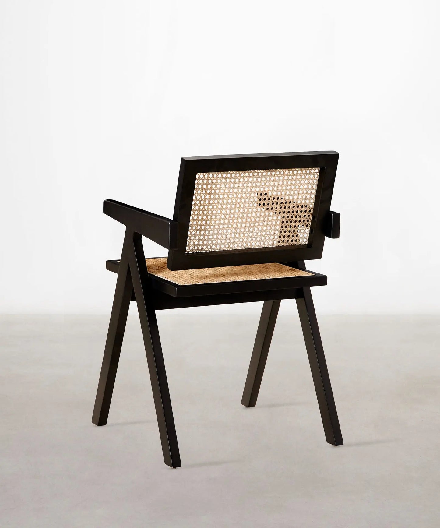 46640546087249 Silla de Comedor en Madera y Ratán con Reposabrazos Chiara Arms Sillas de Madera Northdeco