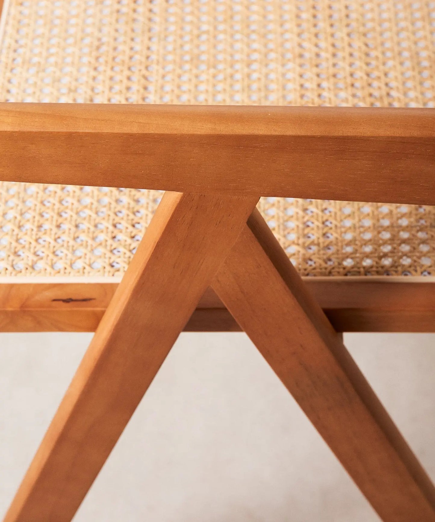 46640546021713 Silla de Comedor en Madera y Ratán con Reposabrazos Chiara Arms Sillas de Madera Northdeco