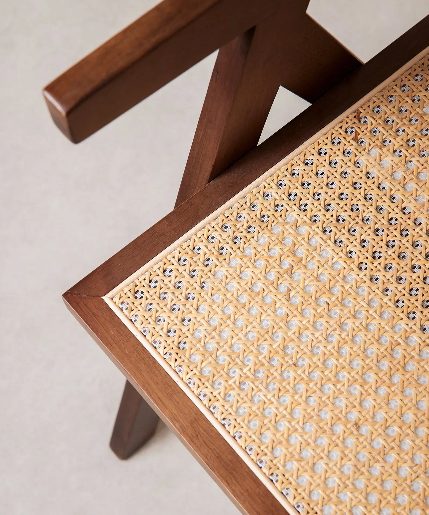 46640546054481 Silla de Comedor en Madera y Ratán con Reposabrazos Chiara Arms Sillas de Madera Northdeco