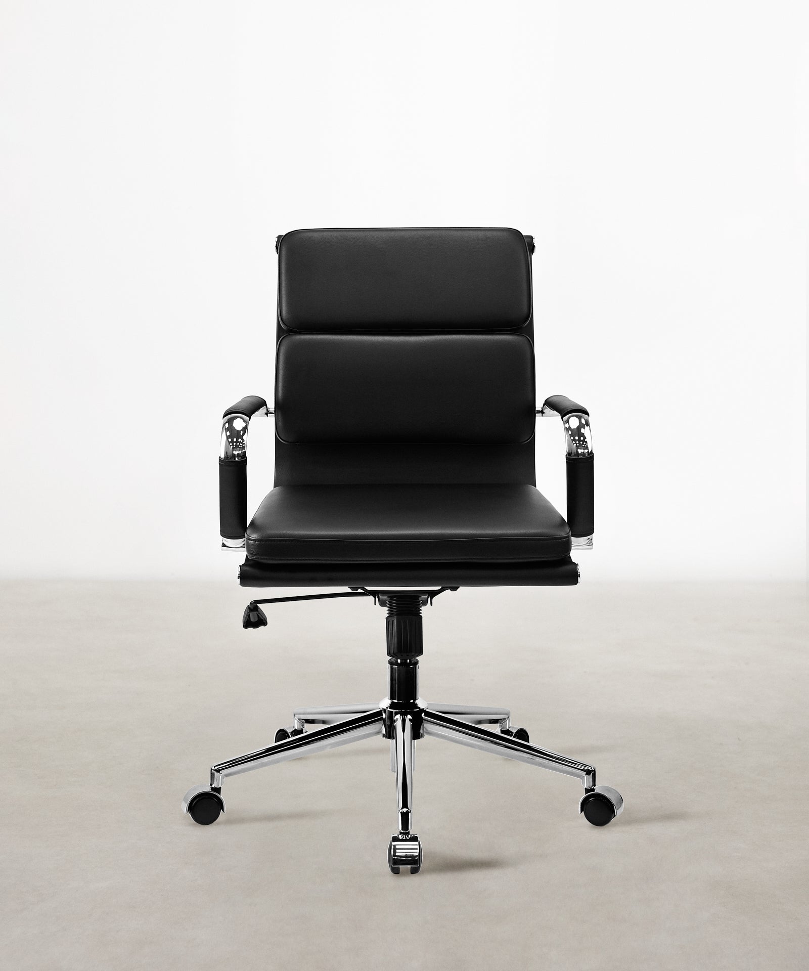 Synthetic Leather Office Chair | Jackson Low Chair | Northdeco