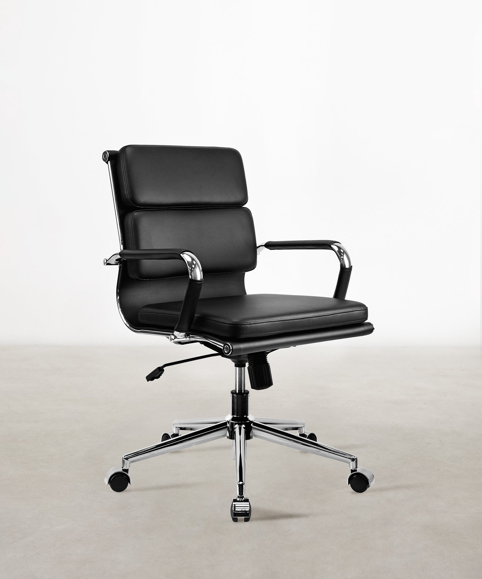 46683689222481 Silla de Oficina en Piel Low Base Jackson Sillas de Oficina Northdeco