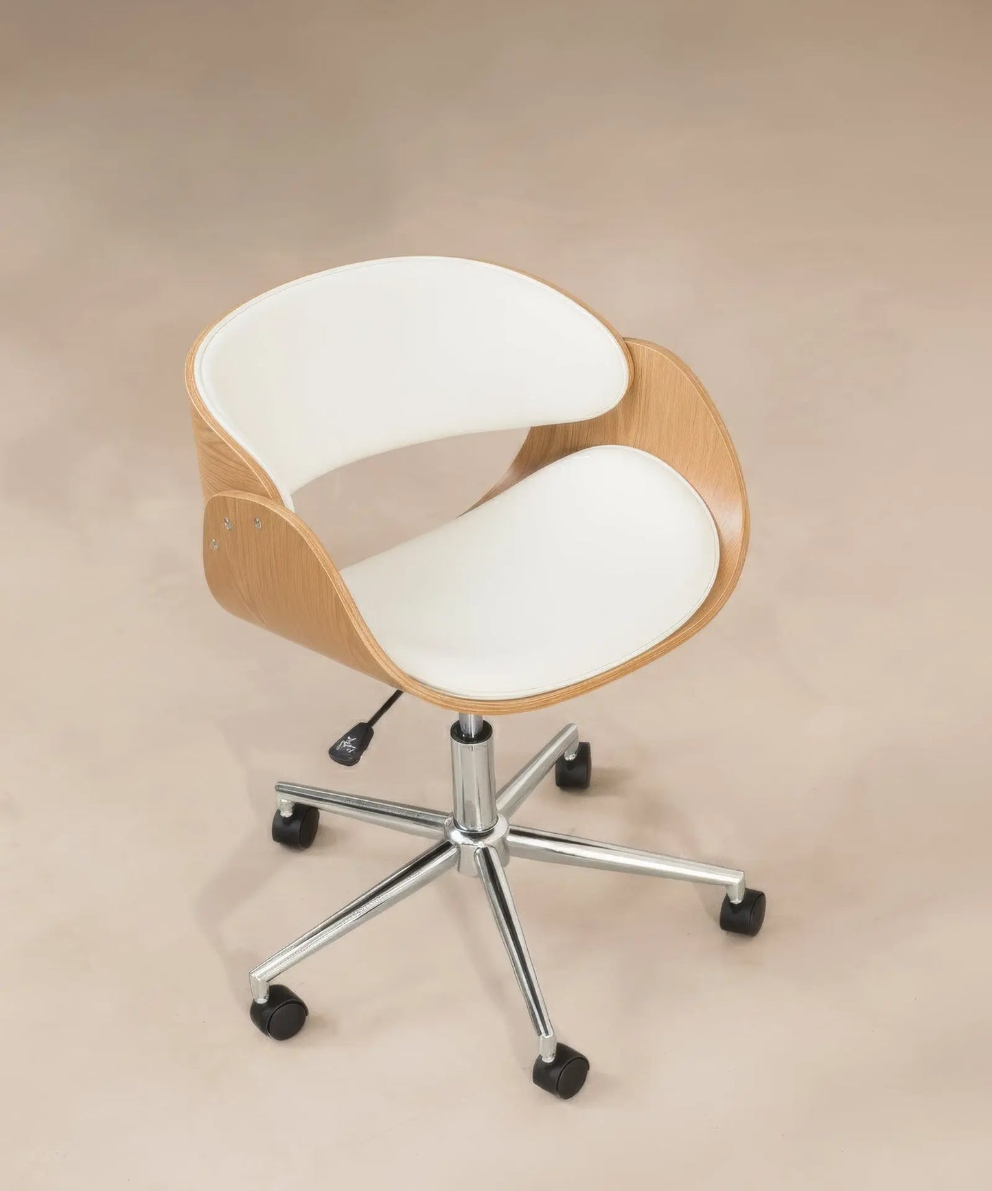 42012989882547 Silla de Escritorio de Polipiel y Madera Debbie Sillas de Oficina Northdeco