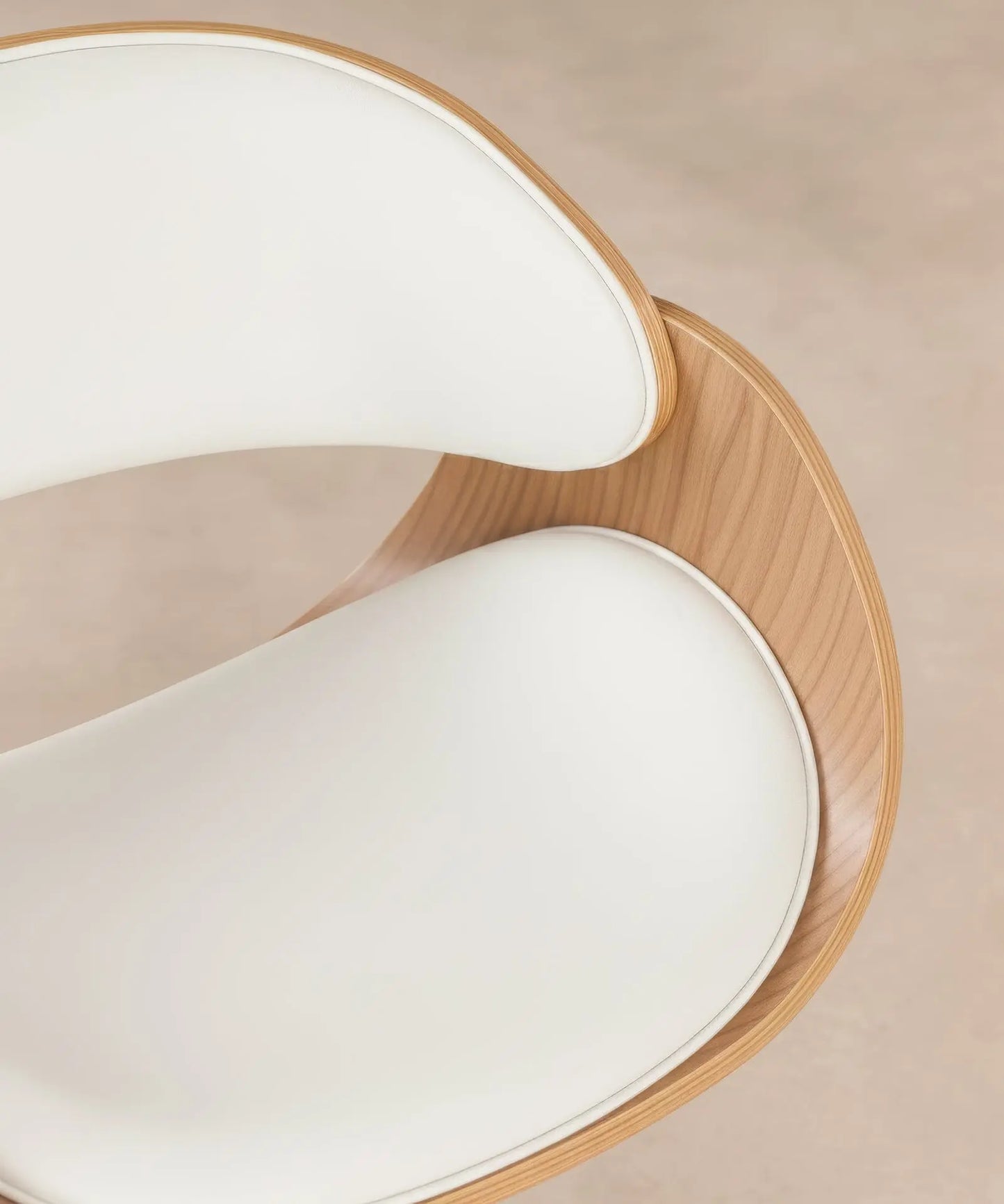 42012989882547 Silla de Escritorio de Polipiel y Madera Debbie Sillas de Oficina Northdeco