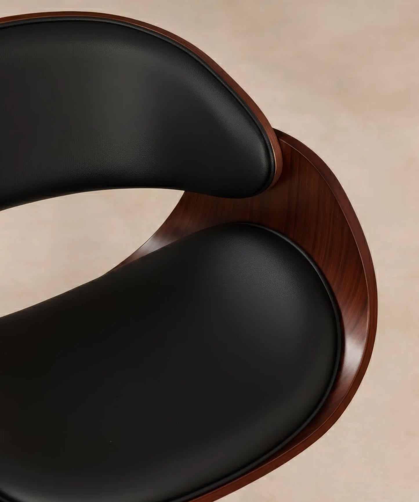 42012989980851 Silla de Escritorio de Polipiel y Madera Debbie Sillas de Oficina Northdeco