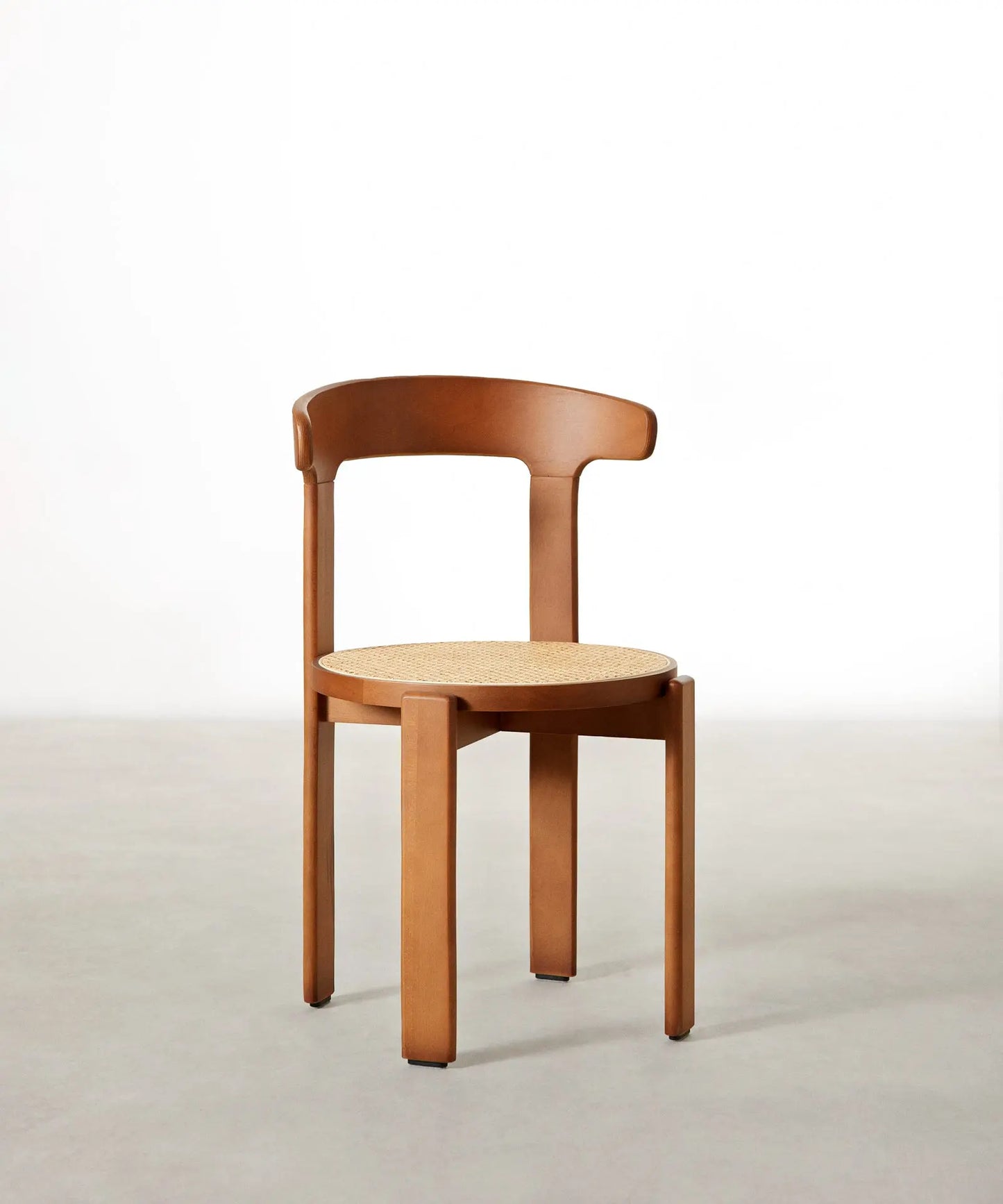 55785480290690 Silla de Comedor en Madera y Ratán Delia Sillas de Madera Northdeco