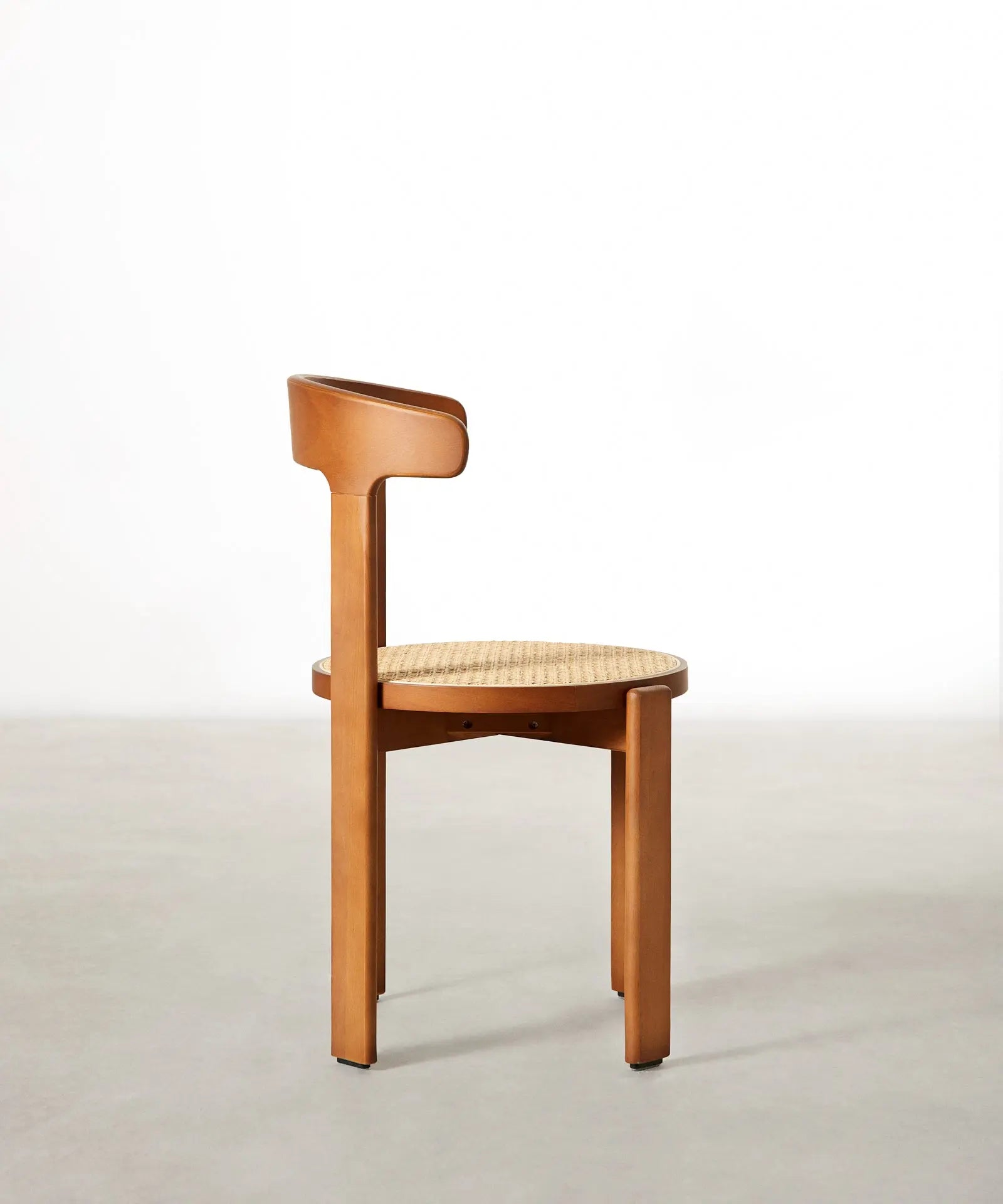 55785480290690 Silla de Comedor en Madera y Ratán Delia Sillas de Madera Northdeco