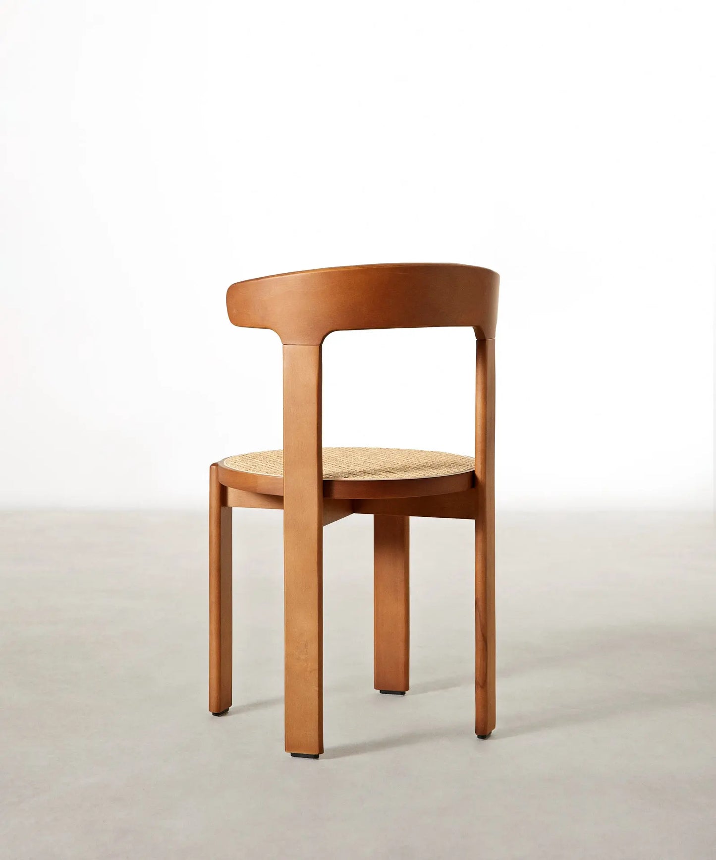 55785480290690 Silla de Comedor en Madera y Ratán Delia Sillas de Madera Northdeco