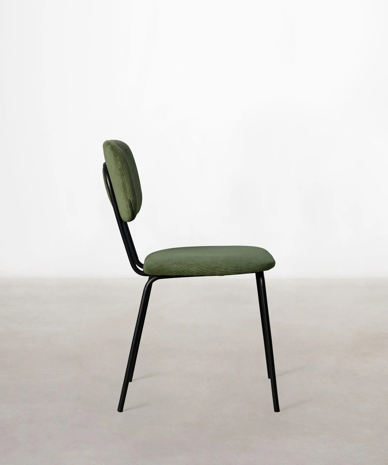 55795443761538 Silla de Comedor en Tela y Metal Jimena Sillas tapizadas Northdeco