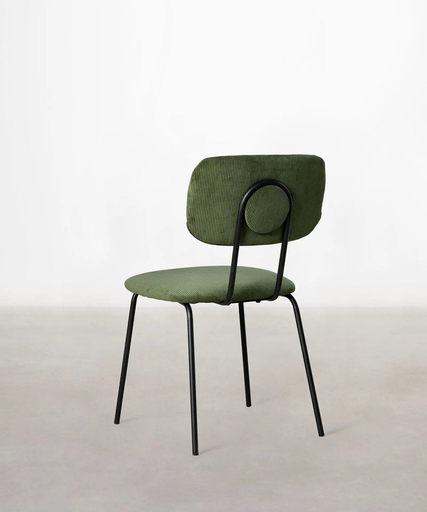 55795443761538 Silla de Comedor en Tela y Metal Jimena Sillas tapizadas Northdeco