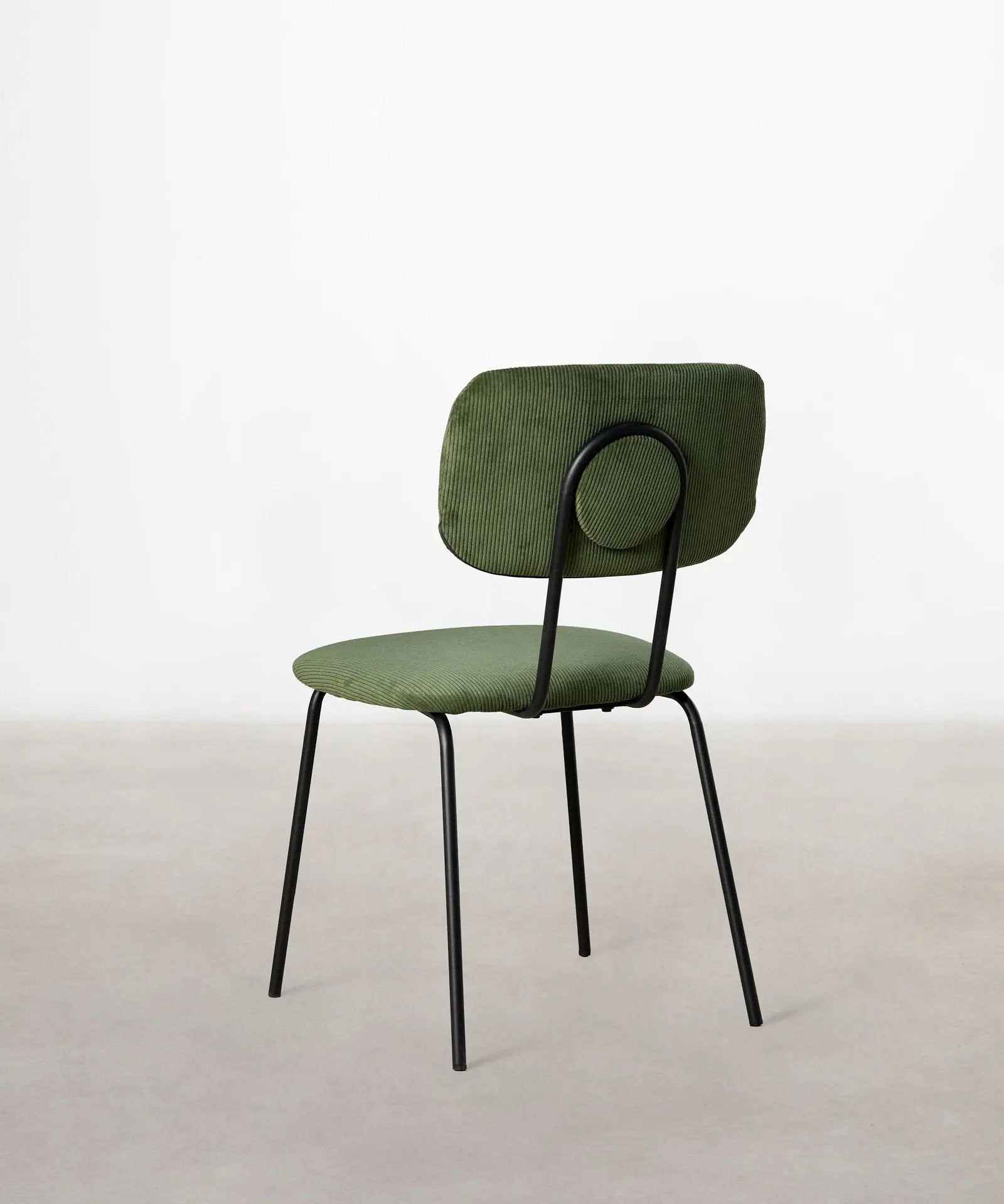 55795443761538 Silla de Comedor en Tela y Metal Jimena Sillas tapizadas Northdeco