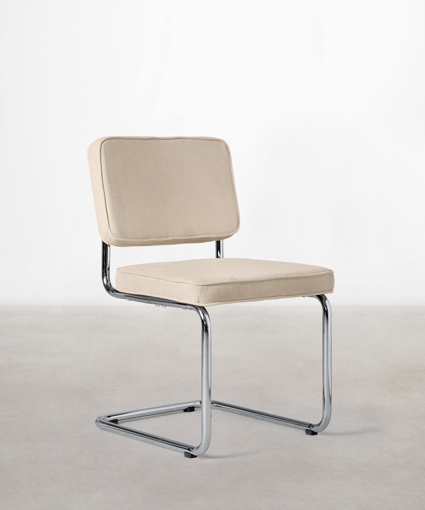 56626077335938 Silla de Comedor Tela de Pana y Metal Anela Sillas tapizadas Northdeco