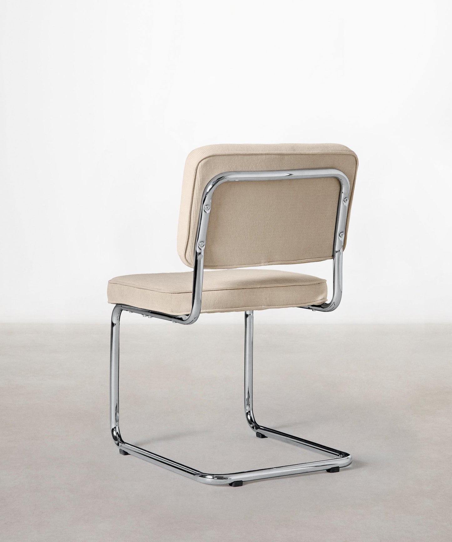 56626077335938 Silla de Comedor Tela de Pana y Metal Anela Sillas tapizadas Northdeco