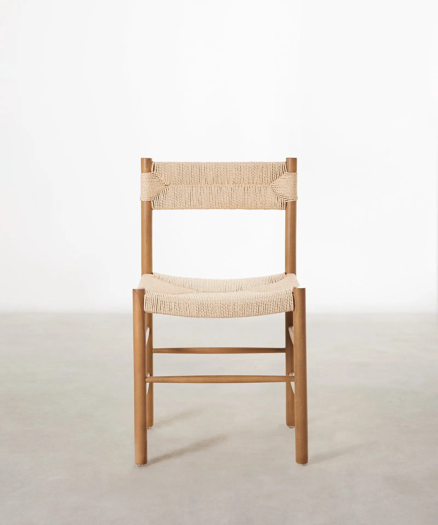 55636029636994 Silla de Comedor en Madera y Cuerda Trenzada Alona  Northdeco