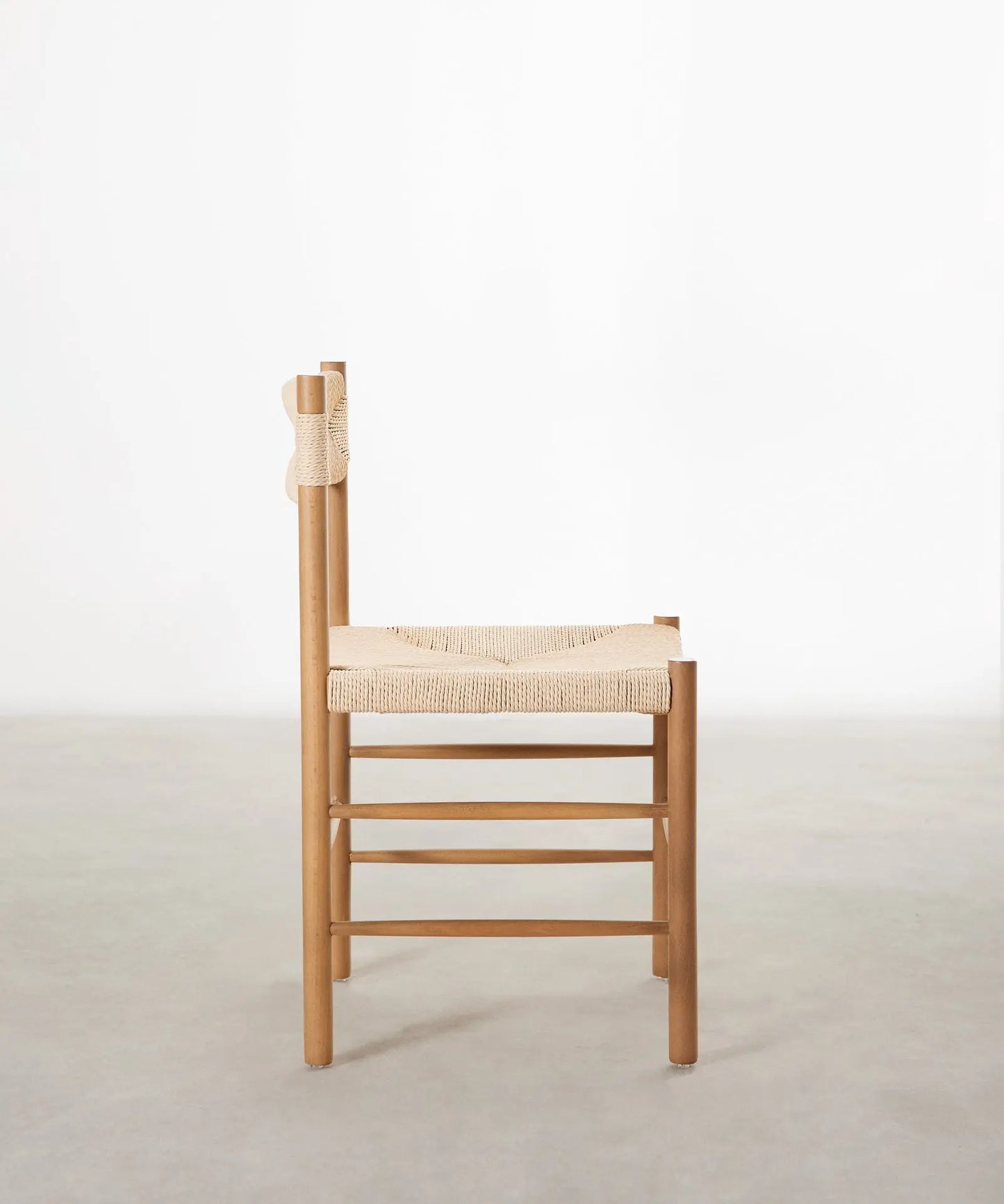 55636029636994 Silla de Comedor en Madera y Cuerda Trenzada Alona  Northdeco