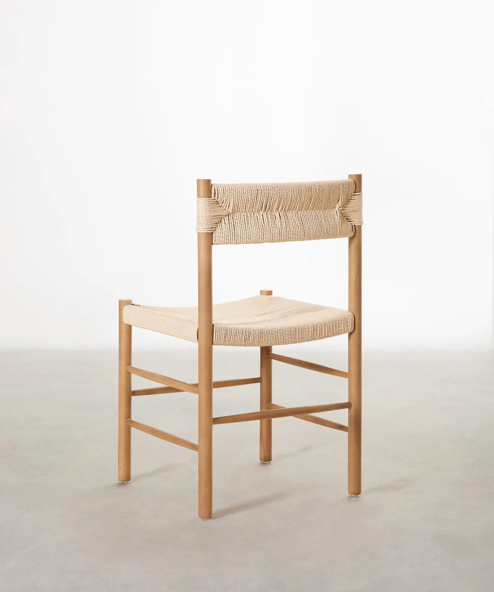 55636029636994 Silla de Comedor en Madera y Cuerda Trenzada Alona  Northdeco