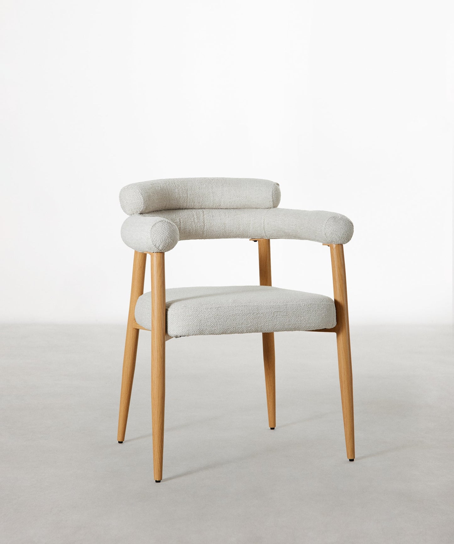 55954482790786 Silla de Comedor en Madera Tapizada Serena Sillas tapizadas Northdeco Natural-Beige