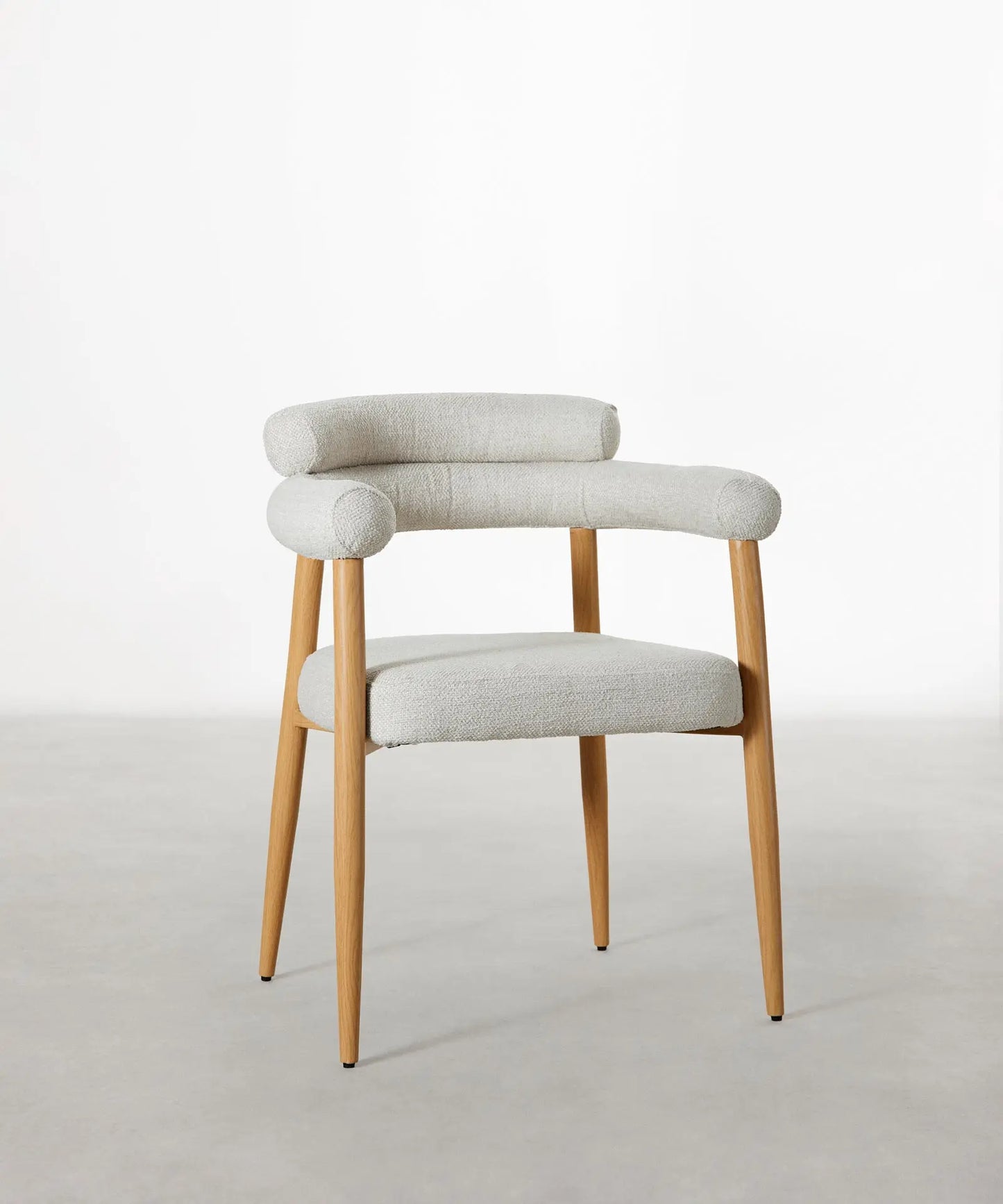 55954482790786 Silla de Comedor en Metal Tapizada Serena Sillas tapizadas Northdeco