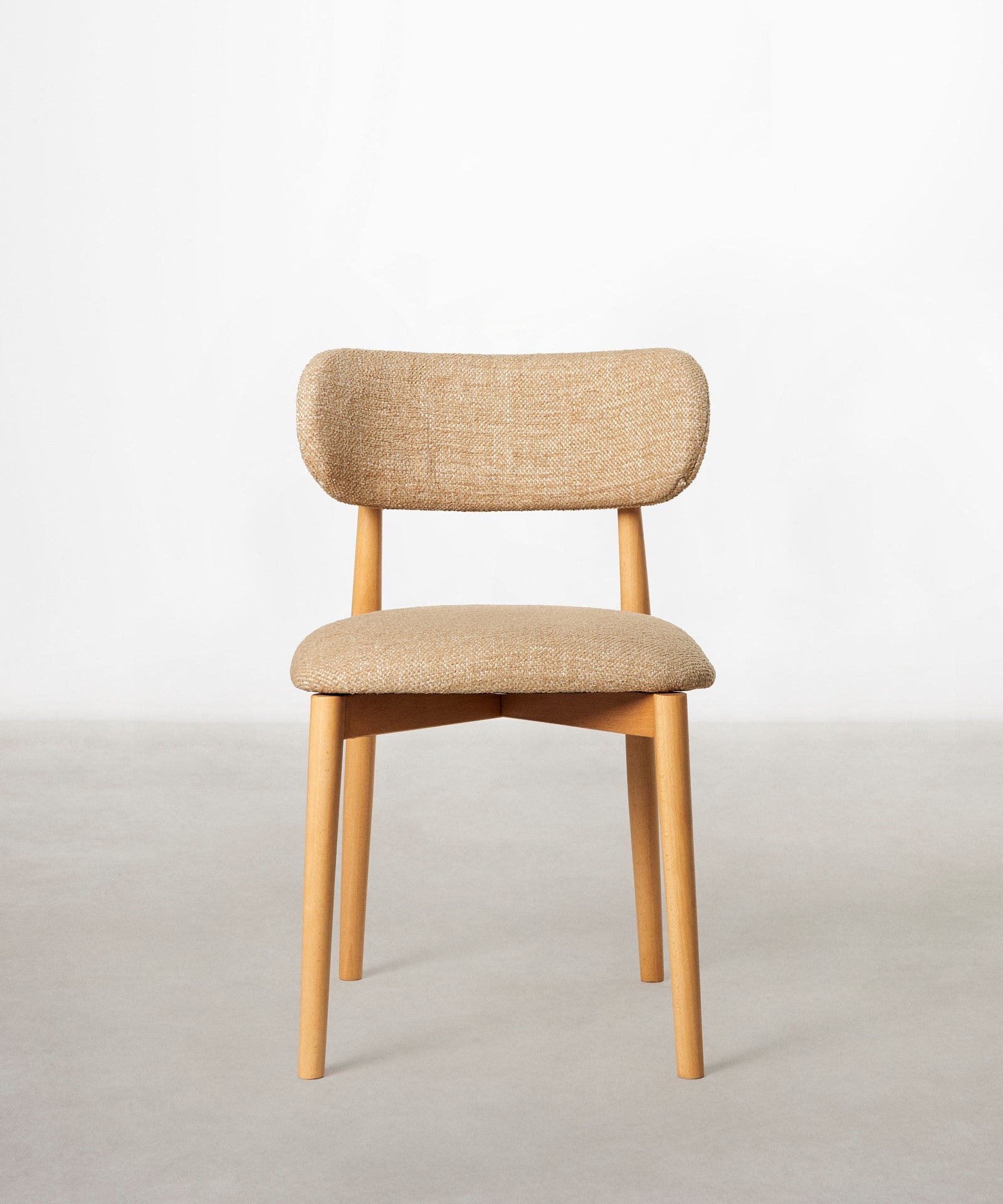 55966934172034 Silla de Comedor en Madera y Tapizada Dean Sillas Nórdicas Northdeco