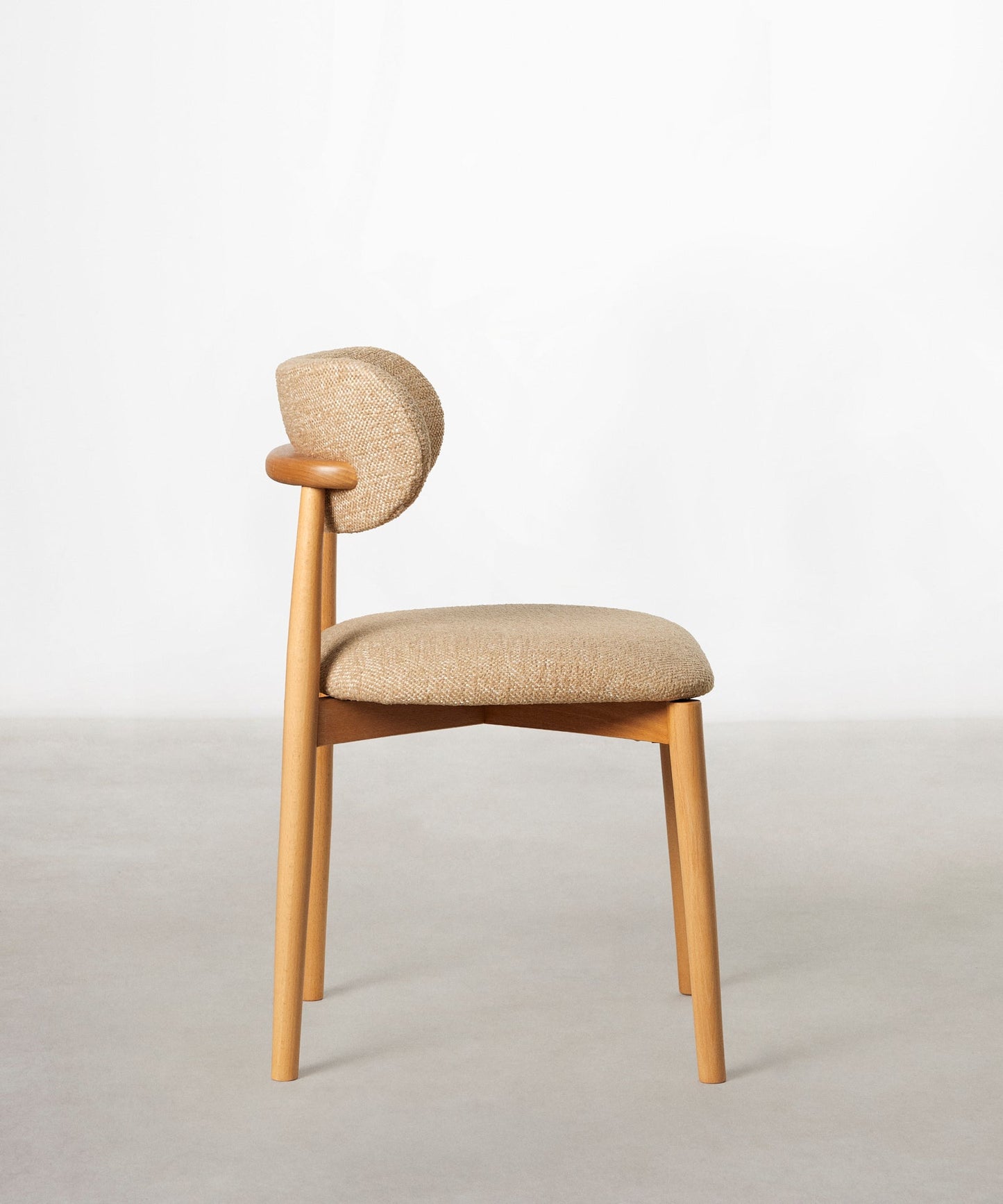 55966934172034 Silla de Comedor en Madera y Tapizada Dean Sillas Nórdicas Northdeco