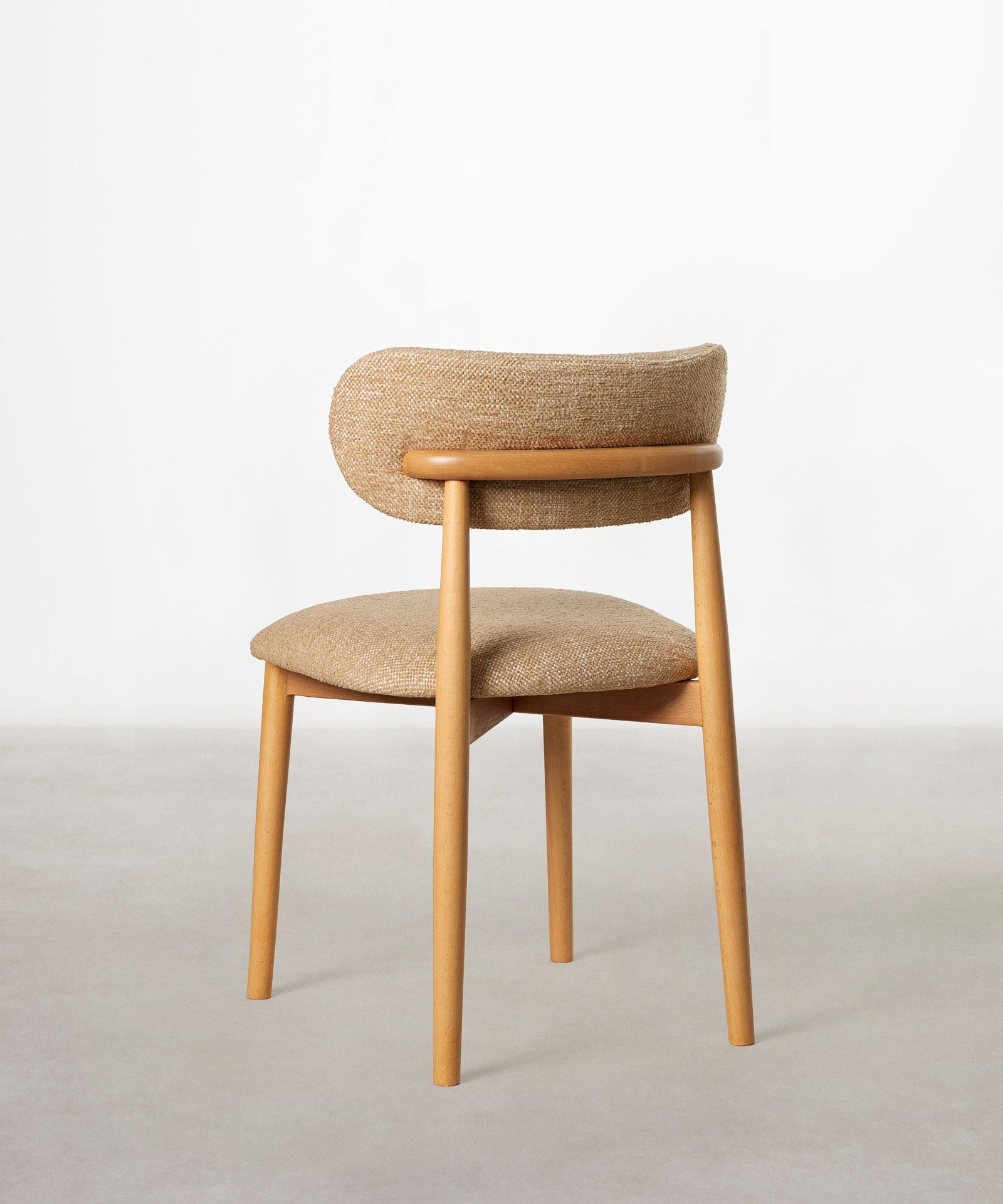 55966934172034 Silla de Comedor en Madera y Tapizada Dean Sillas Nórdicas Northdeco