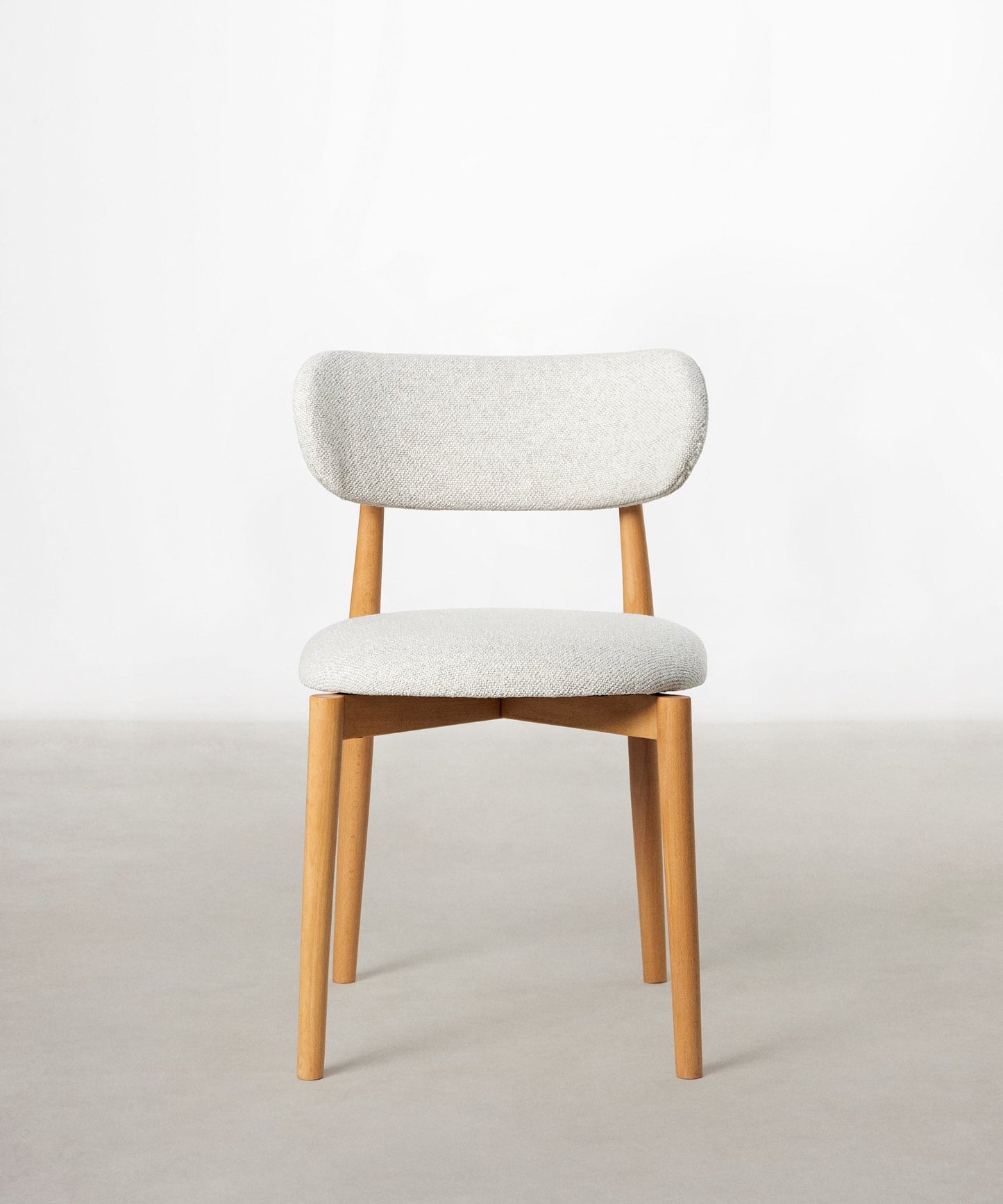 55966739988866 Silla de Comedor en Madera y Tapizada Dean Sillas Nórdicas Northdeco