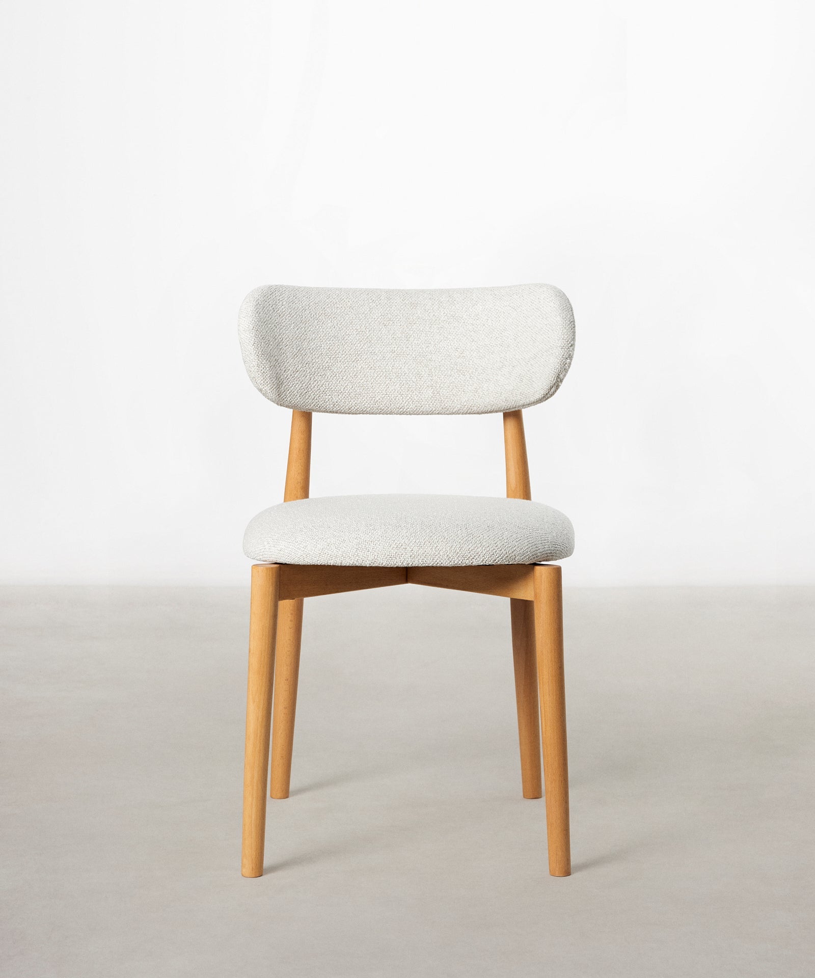 55966739988866 Silla de Comedor en Madera y Tapizada Dean Sillas Nórdicas Northdeco