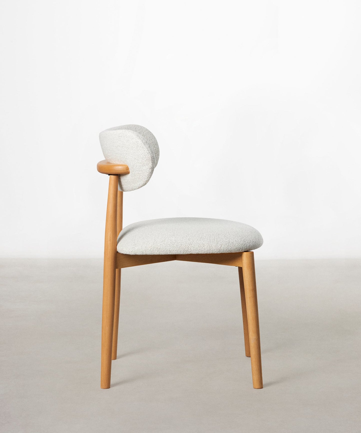 55966739988866 Silla de Comedor en Madera y Tapizada Dean Sillas Nórdicas Northdeco