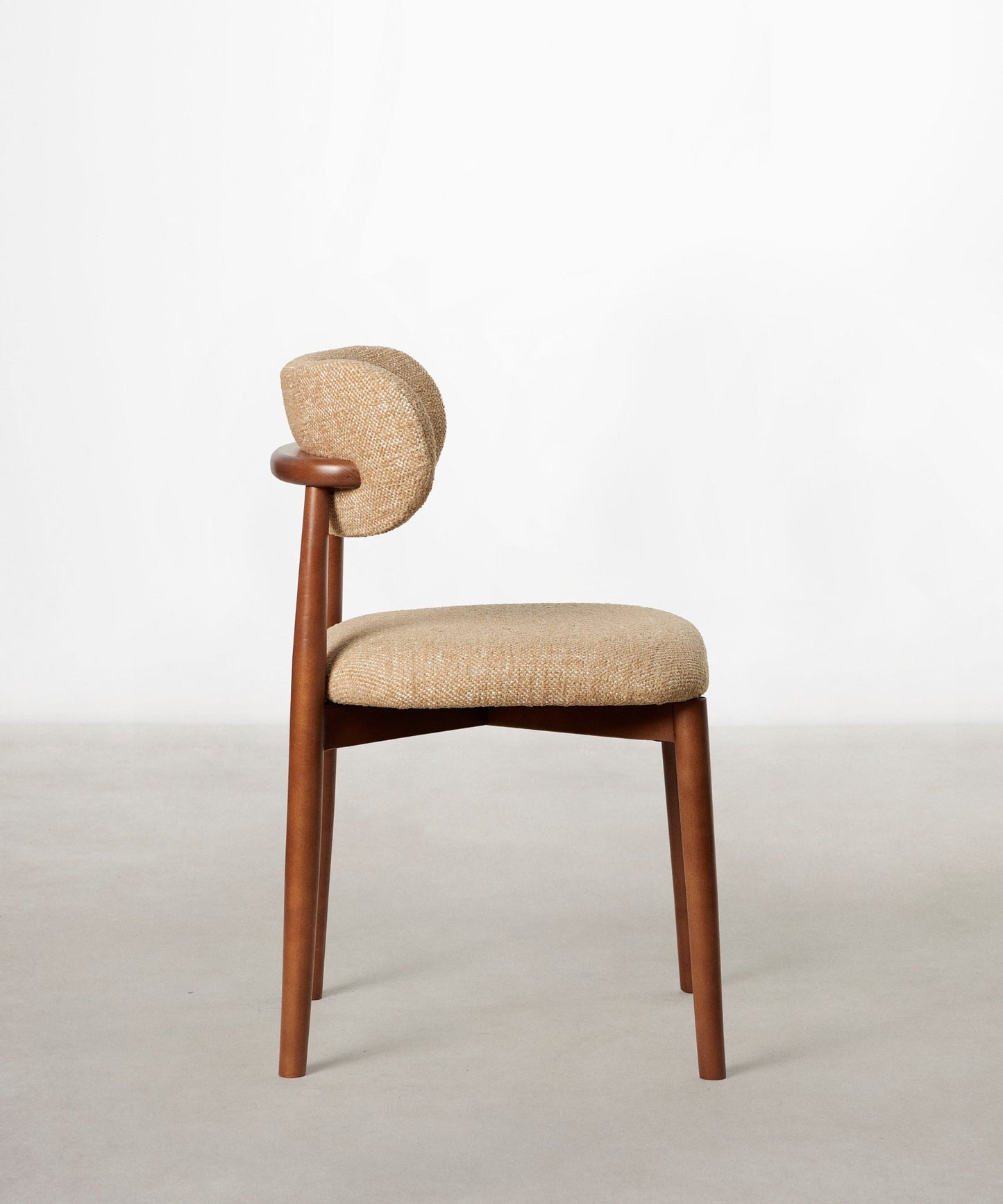 55966740021634 Silla de Comedor en Madera y Tapizada Dean Sillas Nórdicas Northdeco