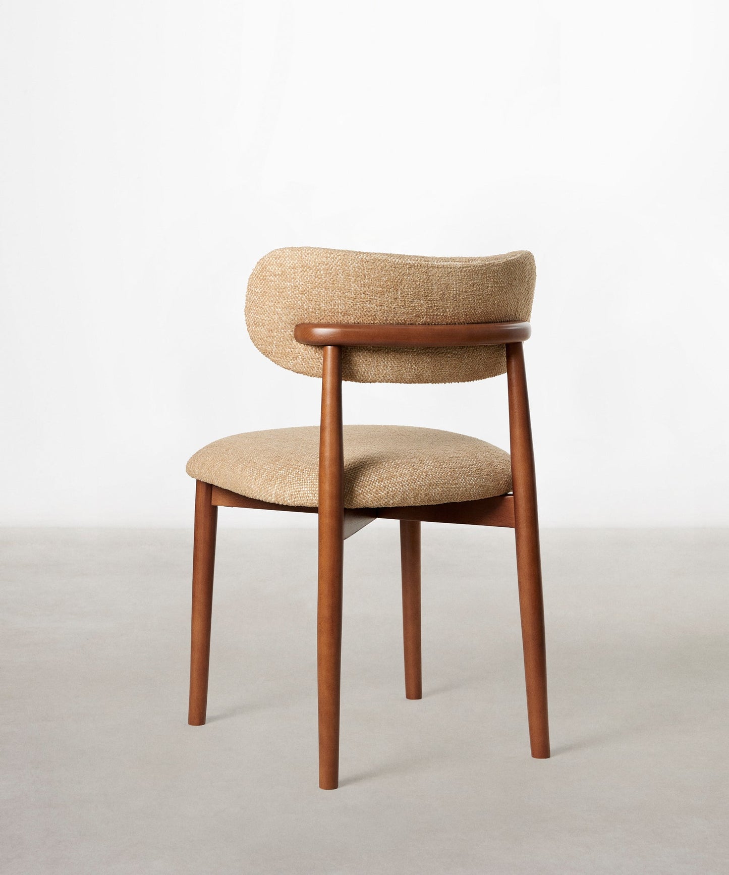 55966740021634 Silla de Comedor en Madera y Tapizada Dean Sillas Nórdicas Northdeco