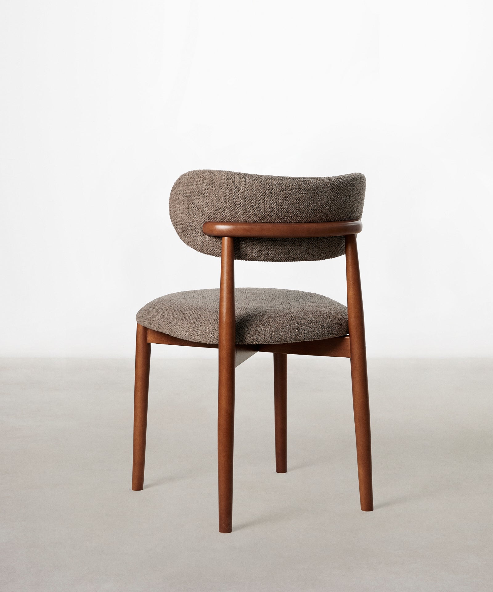 55966934204802 Silla de Comedor en Madera y Tapizada Dean Sillas Nórdicas Northdeco