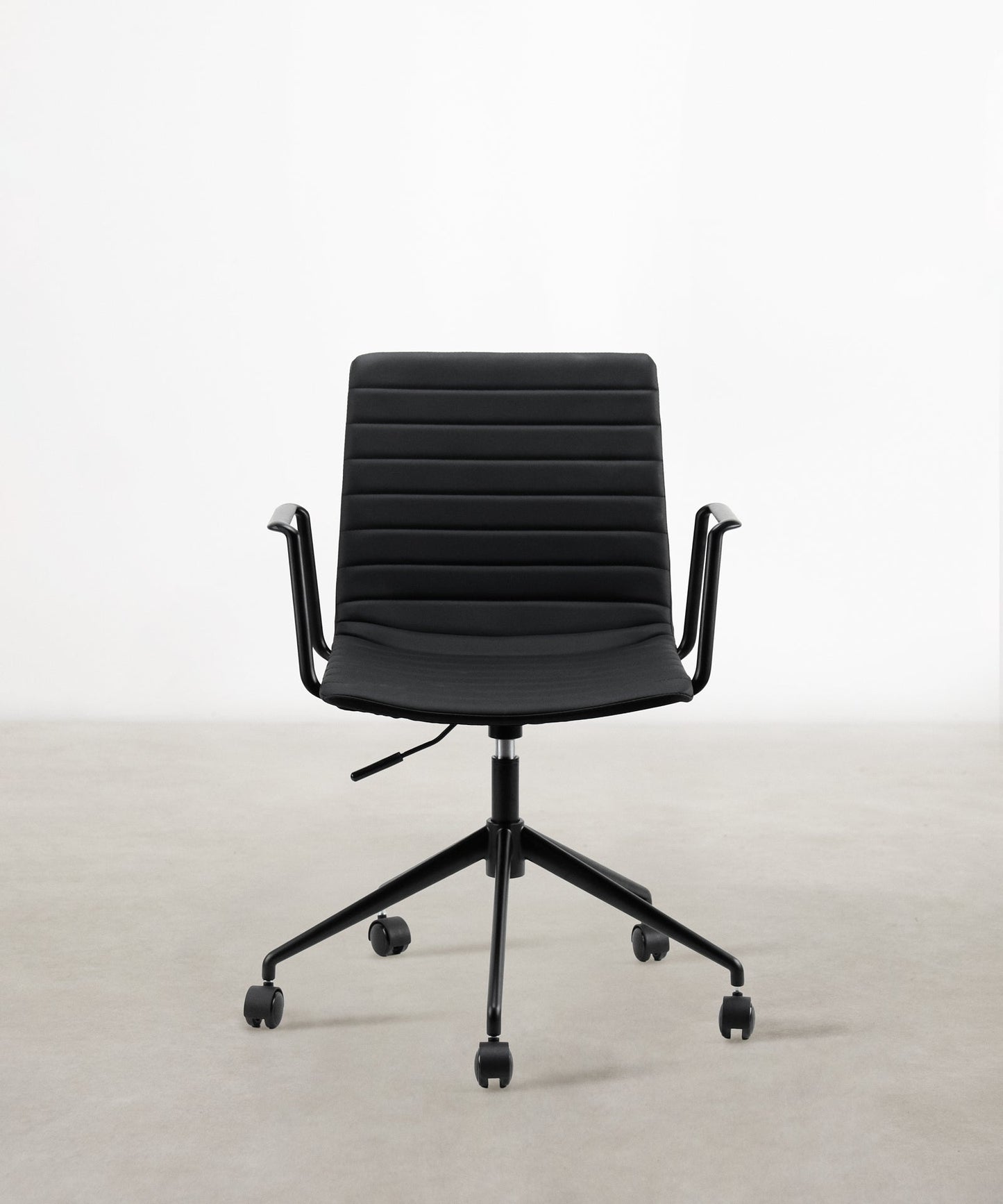 55948075958658 Silla de Escritorio Tapizada Jamie Low Back - Black Edition Sillas de Oficina Northdeco